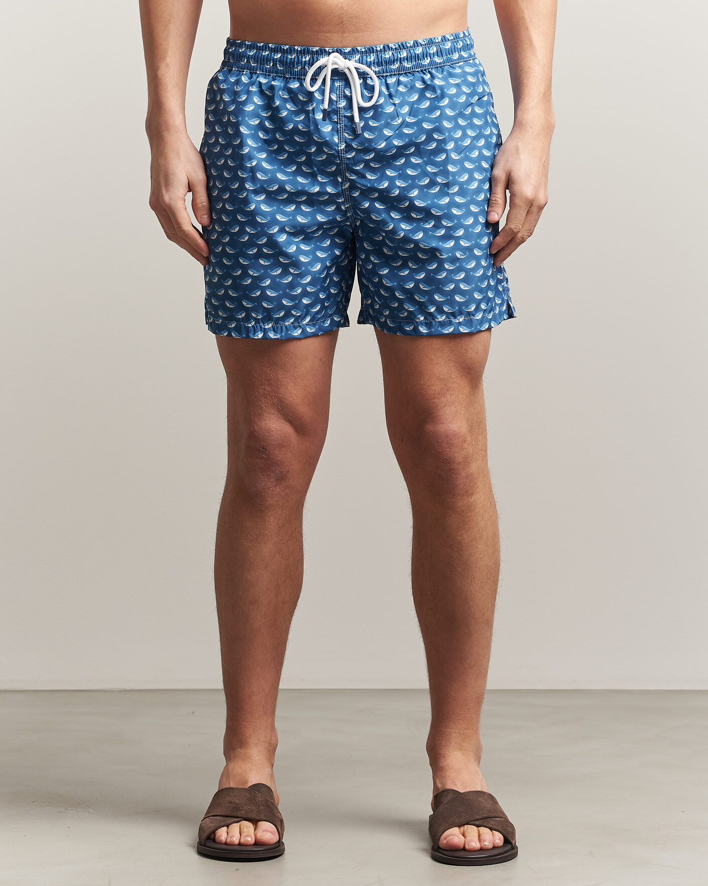 Heren | Zwembroek | Fedeli | Madeira Swim Trunk Blue Whales
