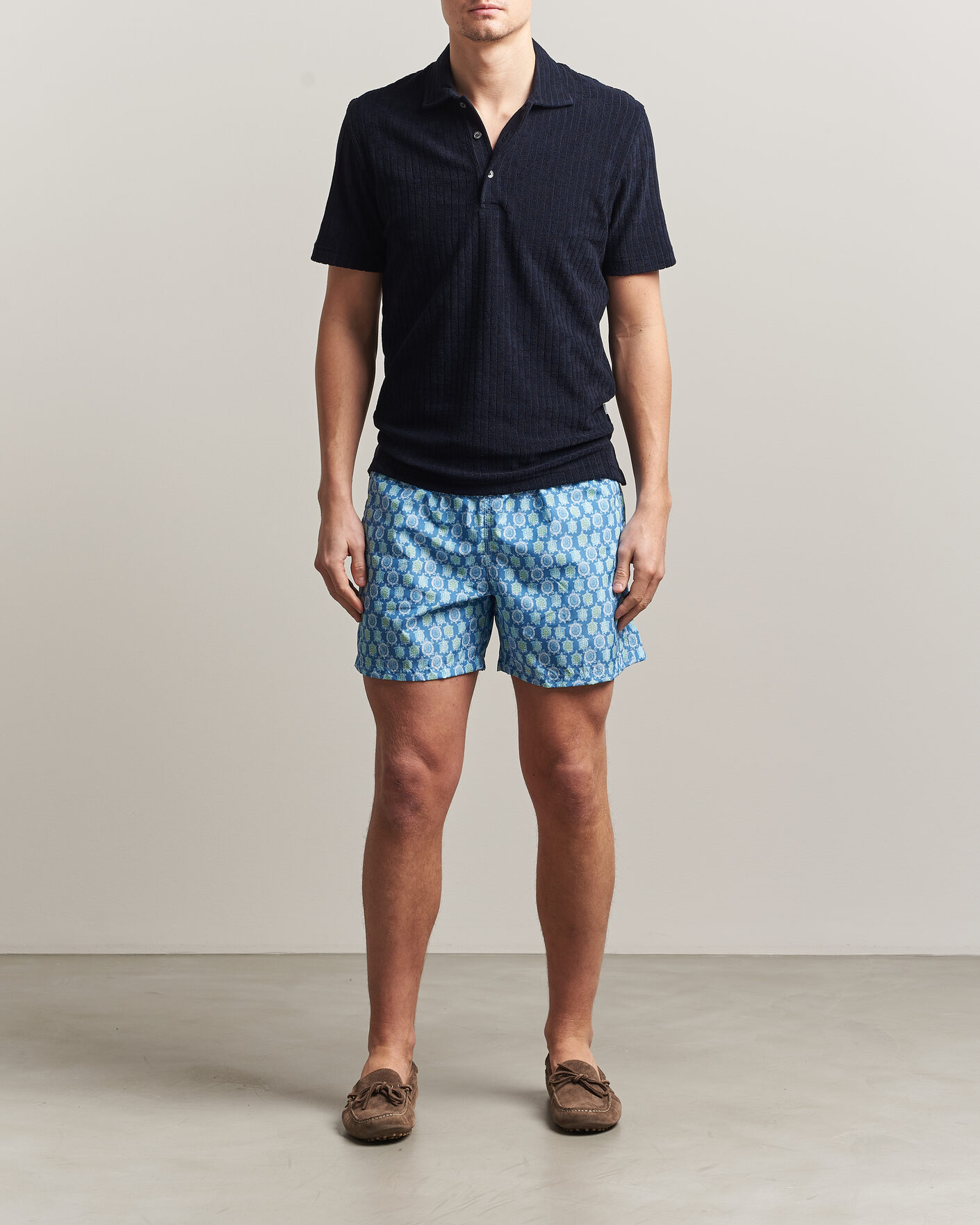 Heren | Zwembroek | Fedeli | Madeira Swim Trunk Blue Turtles