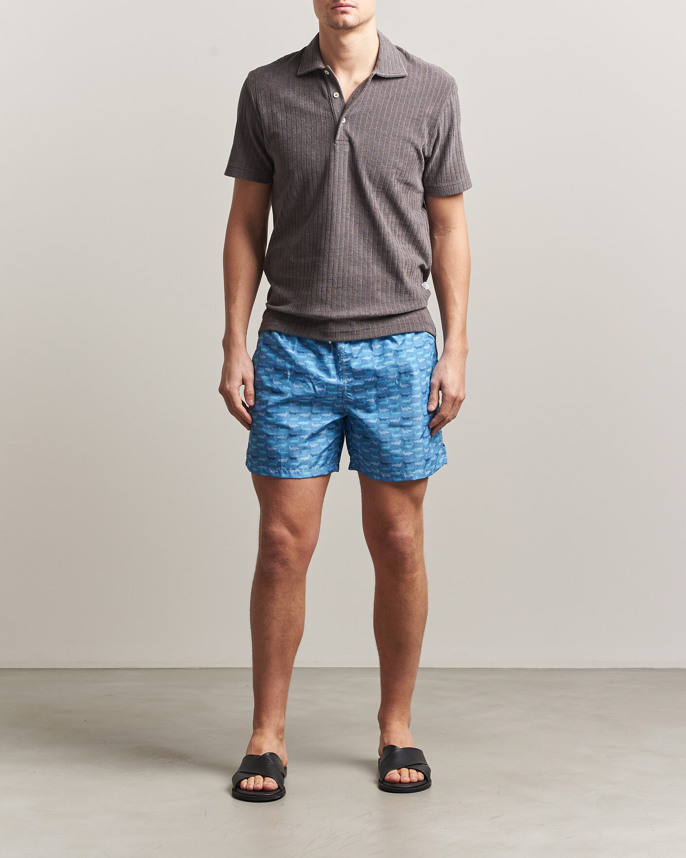 Heren | Zwembroek | Fedeli | Madeira Swim Trunk Blue Crocs