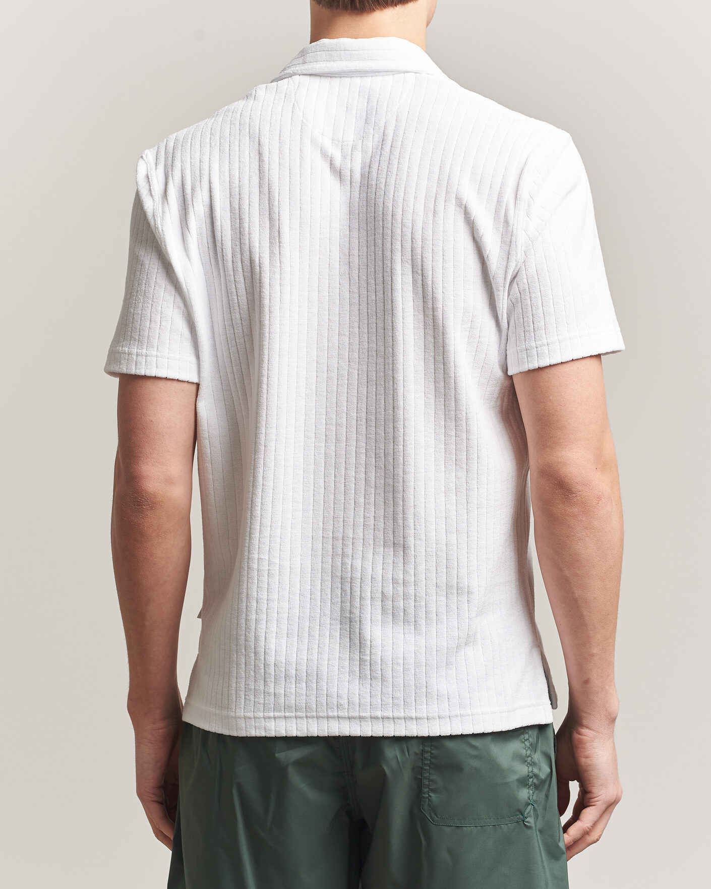 Heren | Polo's | Fedeli | Rib Terry Polo White