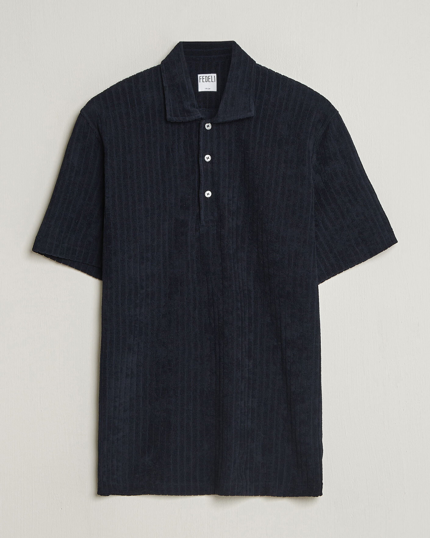 Heren | Polo's | Fedeli | Rib Terry Polo Navy