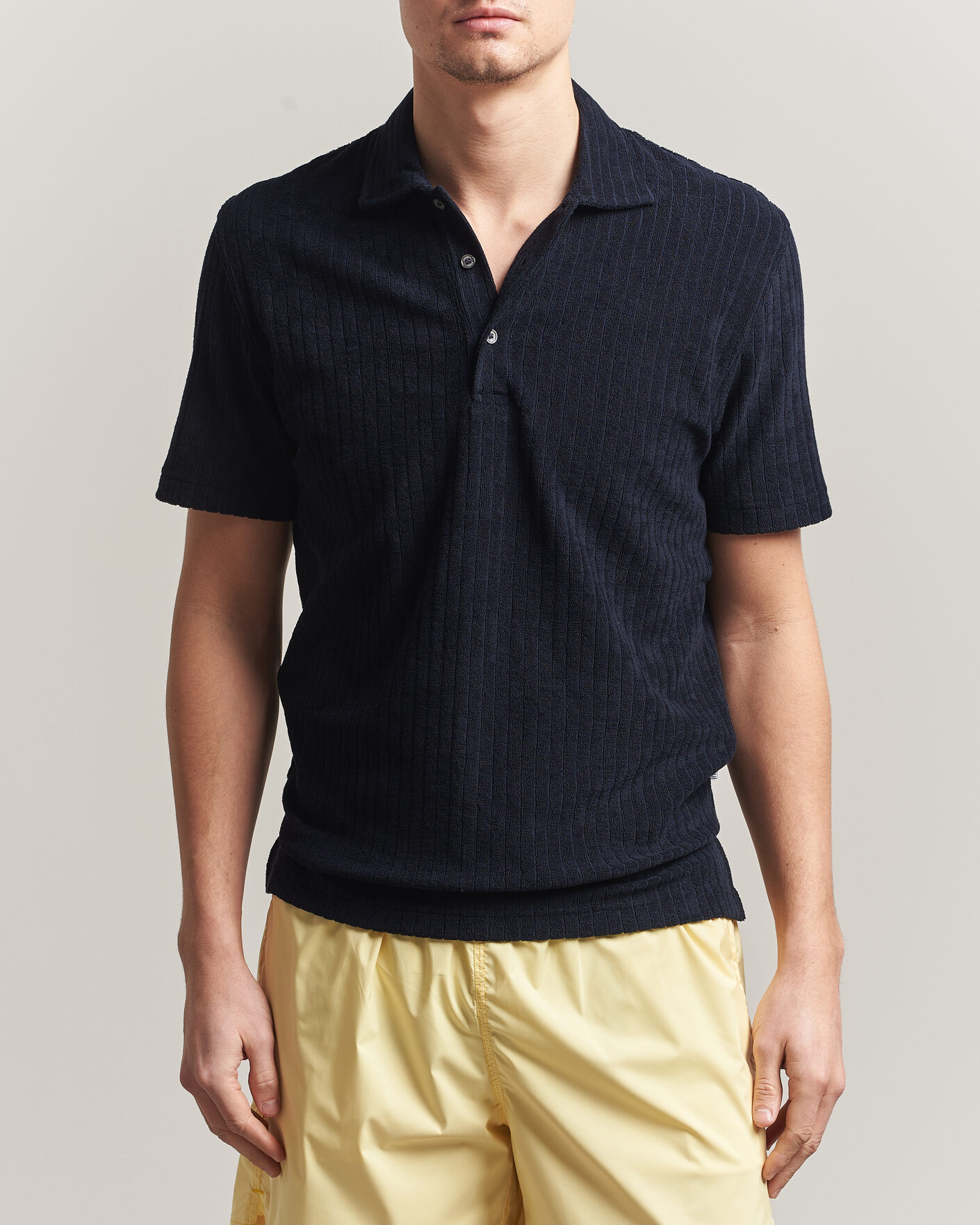 Heren | Polo's | Fedeli | Rib Terry Polo Navy