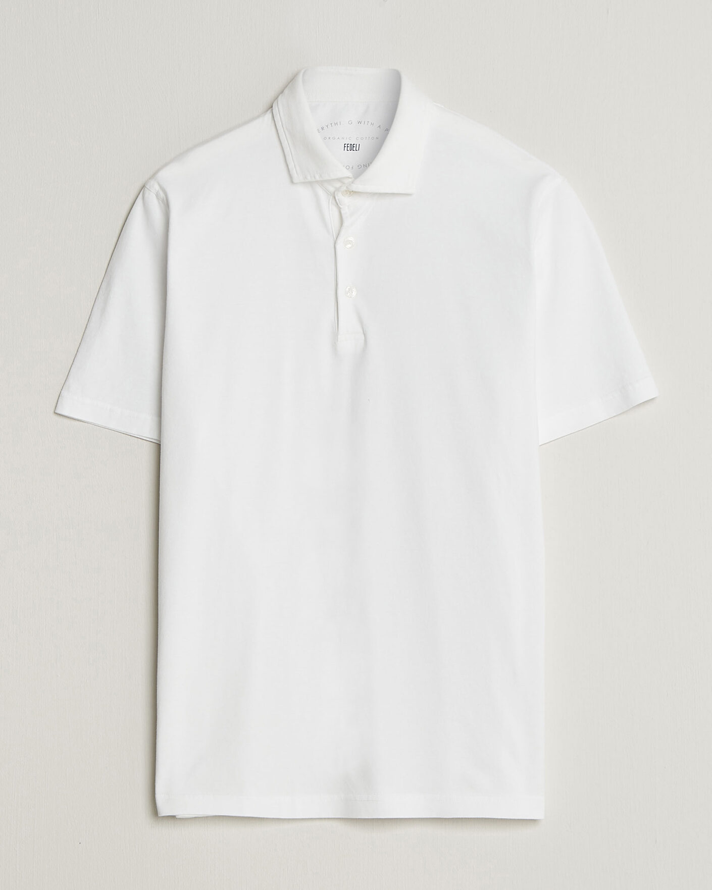 Heren | Polo's | Fedeli | Zero Organic Cotton Polo White
