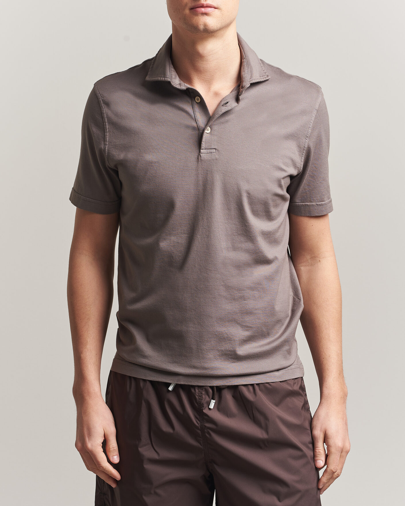Heren | Polo's | Fedeli | Zero Organic Cotton Polo Taupe