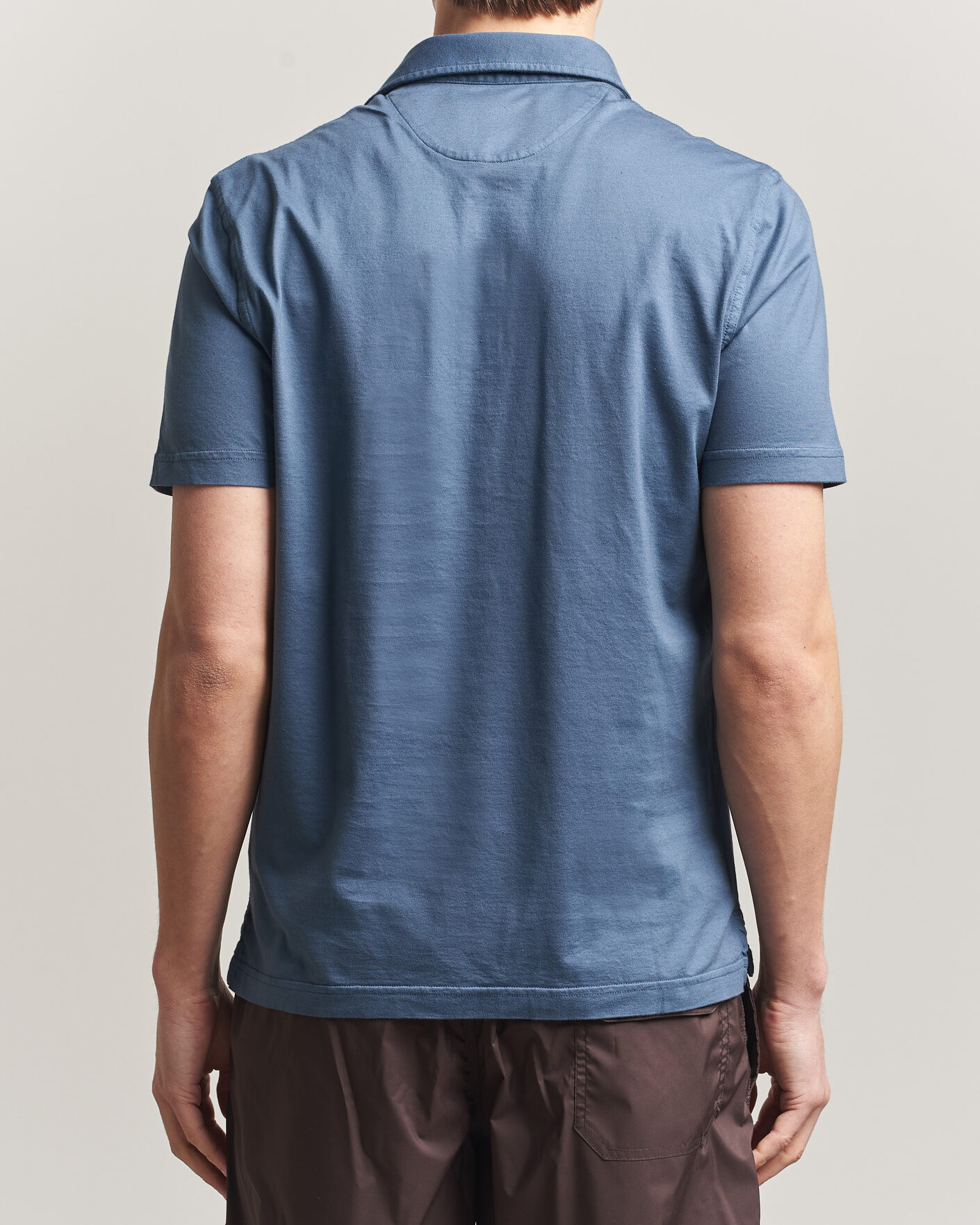 Heren | Polo's | Fedeli | Zero Organic Cotton Polo Steel Blue