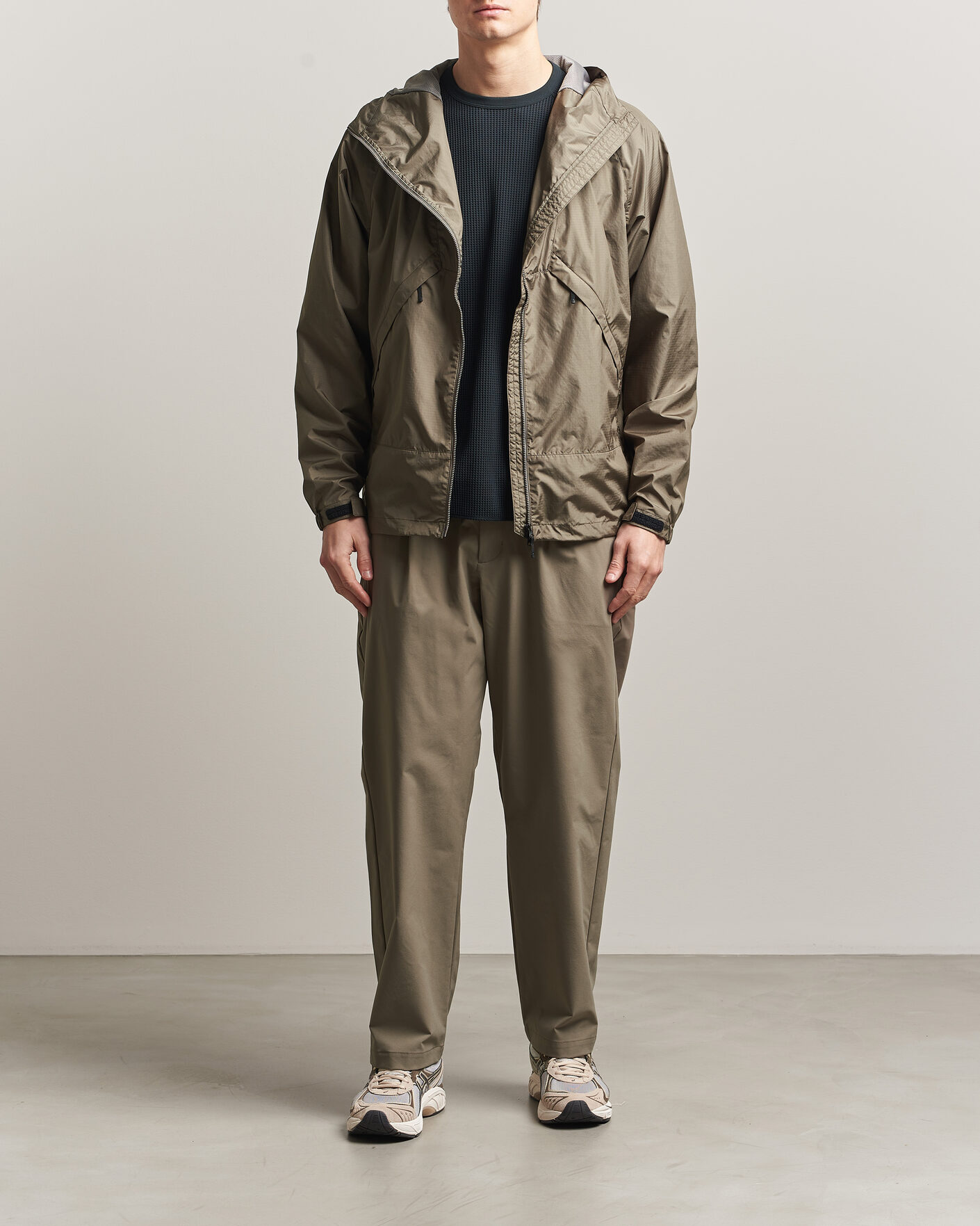 Heren | Jassen | Goldwin | Rip Stop Hooded Jacket Sand