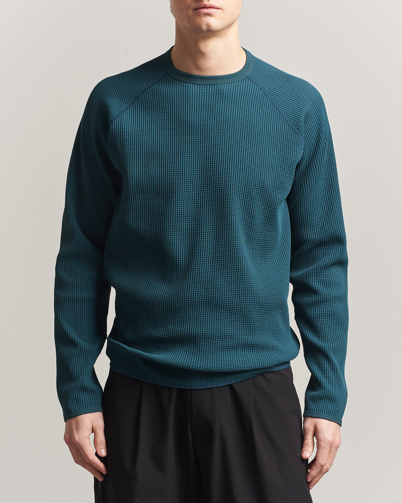 Heren | T-shirts | Goldwin | WF Light Long Sleeve T-Shirt Kokiran Green