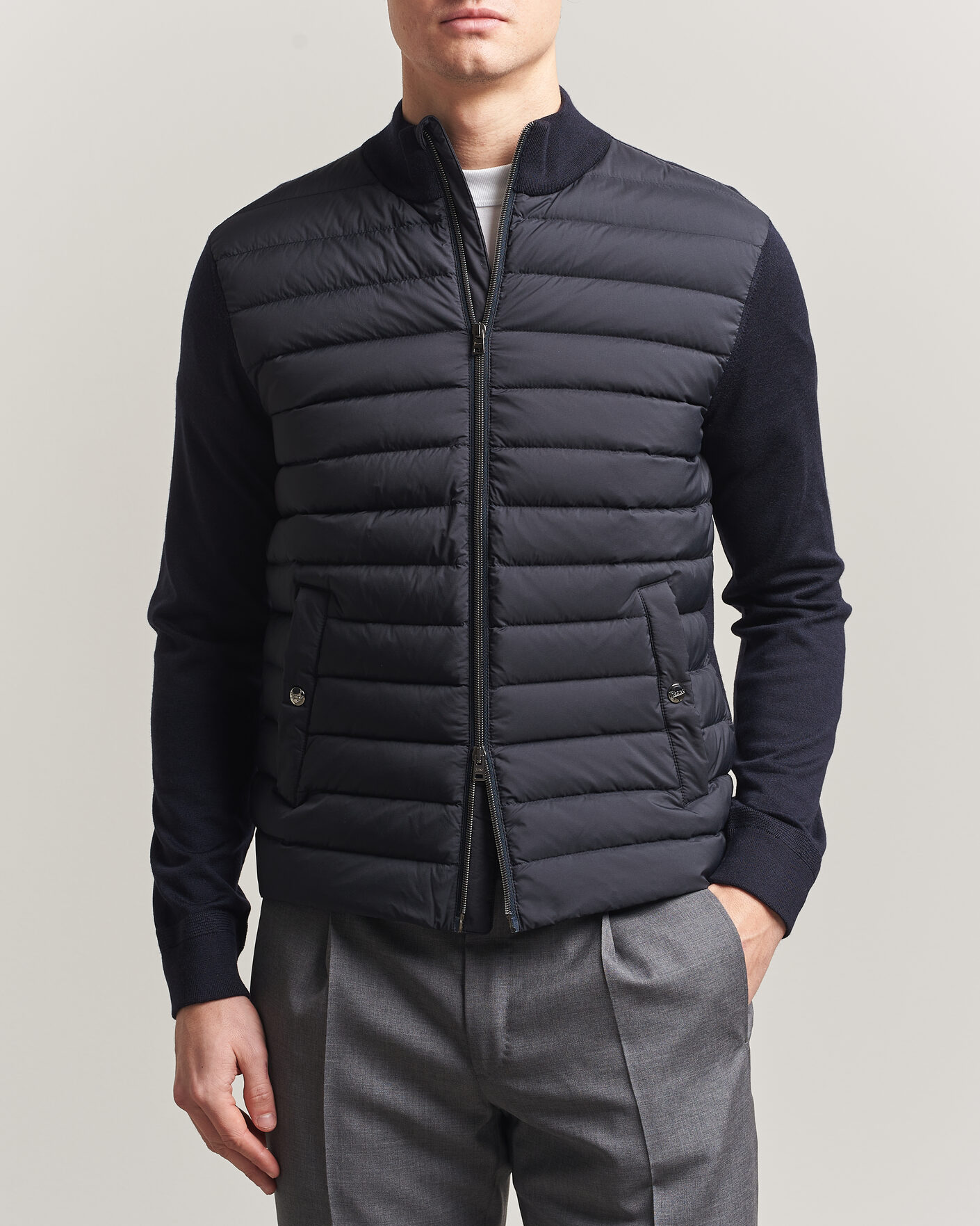 Heren | Jassen | Herno | Luxury Hybrid Jacket Navy