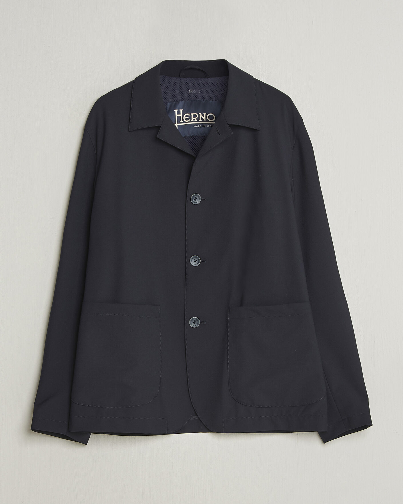 Heren | Jassen | Herno | Travel Wool Chore Jacket Navy