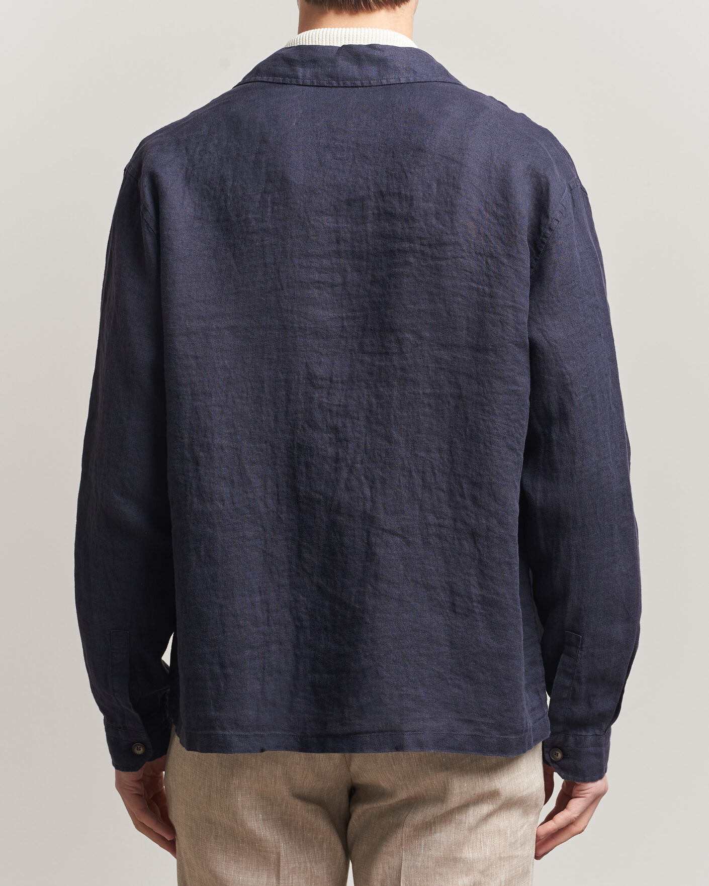 Heren | Jassen | Herno | Linen Safari Jacket Navy