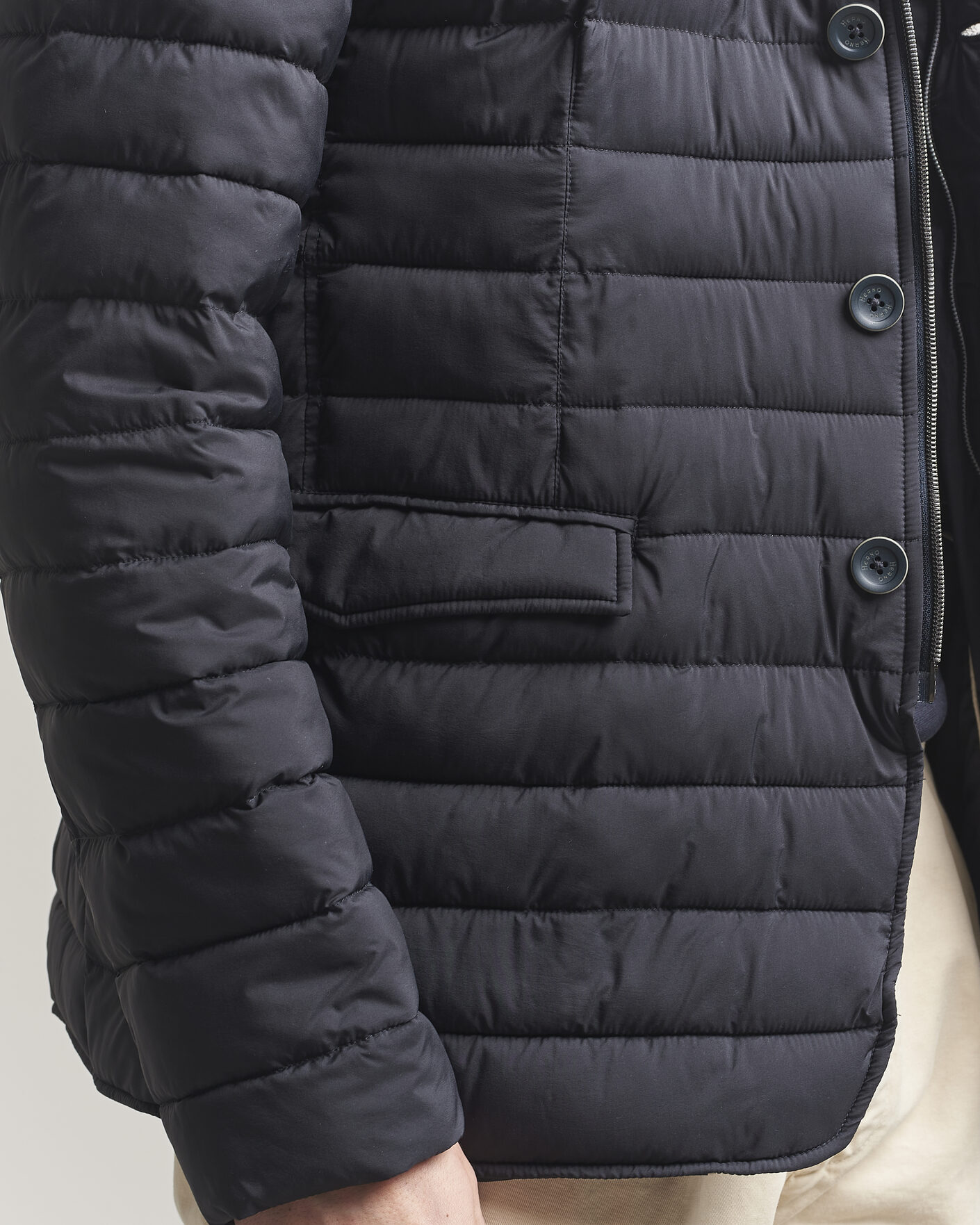 Heren | Jassen | Herno | Nuage Matt Nylon Blazer Navy