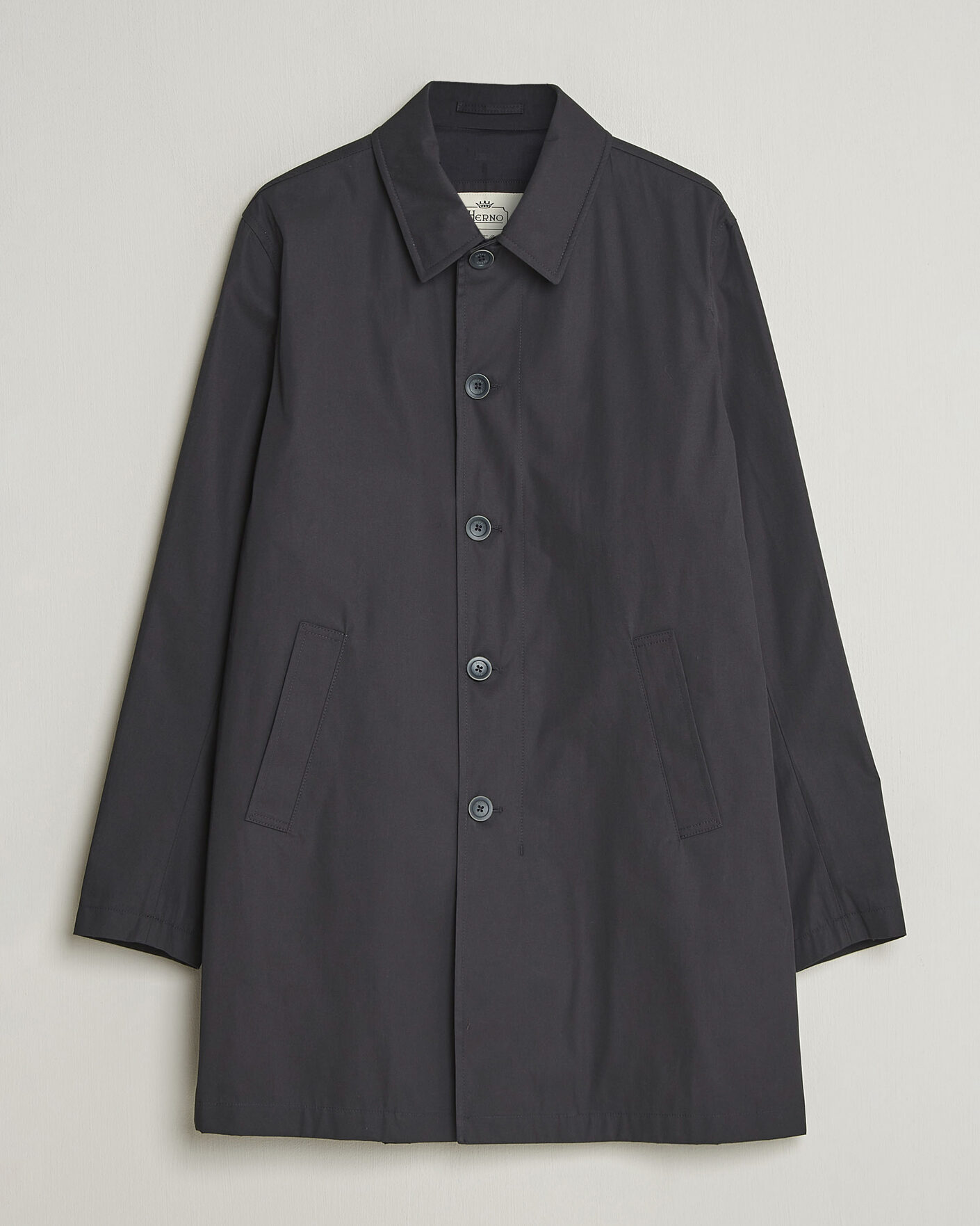 Heren | Jassen | Herno | Cotton Car Coat Navy