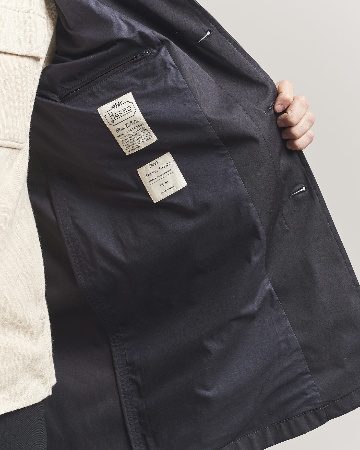 Heren | Jassen | Herno | Cotton Car Coat Navy