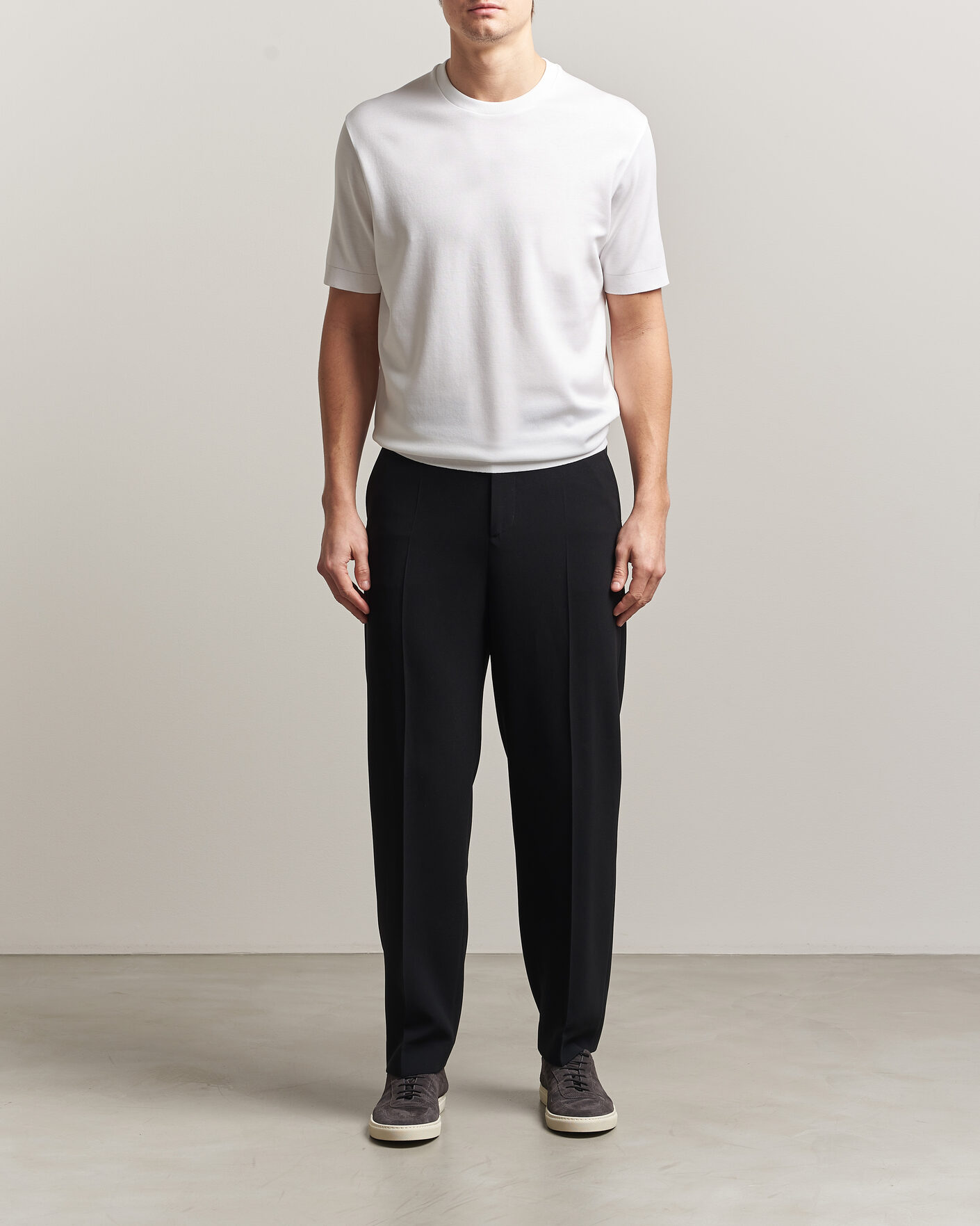 Heren | T-shirts | Herno | Micro Piquet T-Shirt White