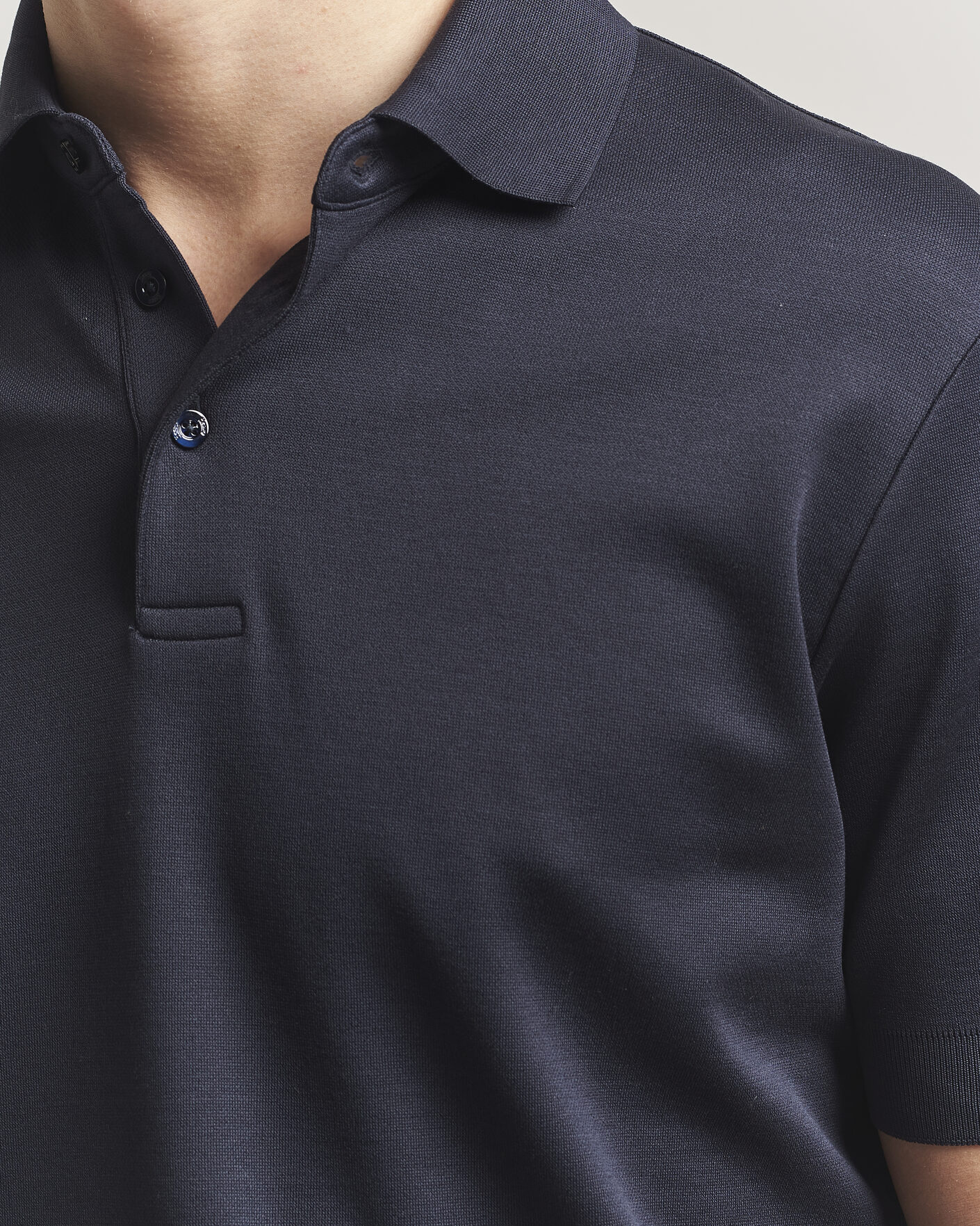 Heren | Polo's | Herno | Micro Piquet Polo Navy