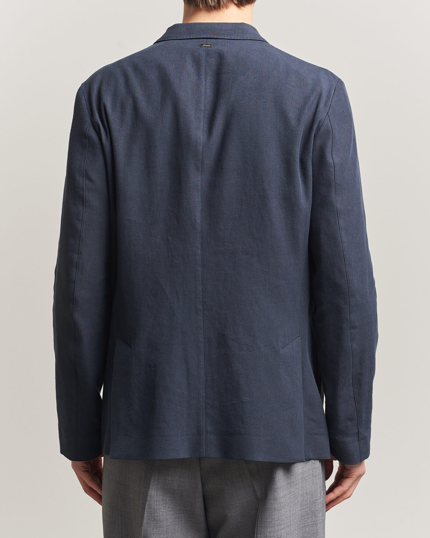 Heren | Blazers | Herno | Cotton/Linen Blazer Navy