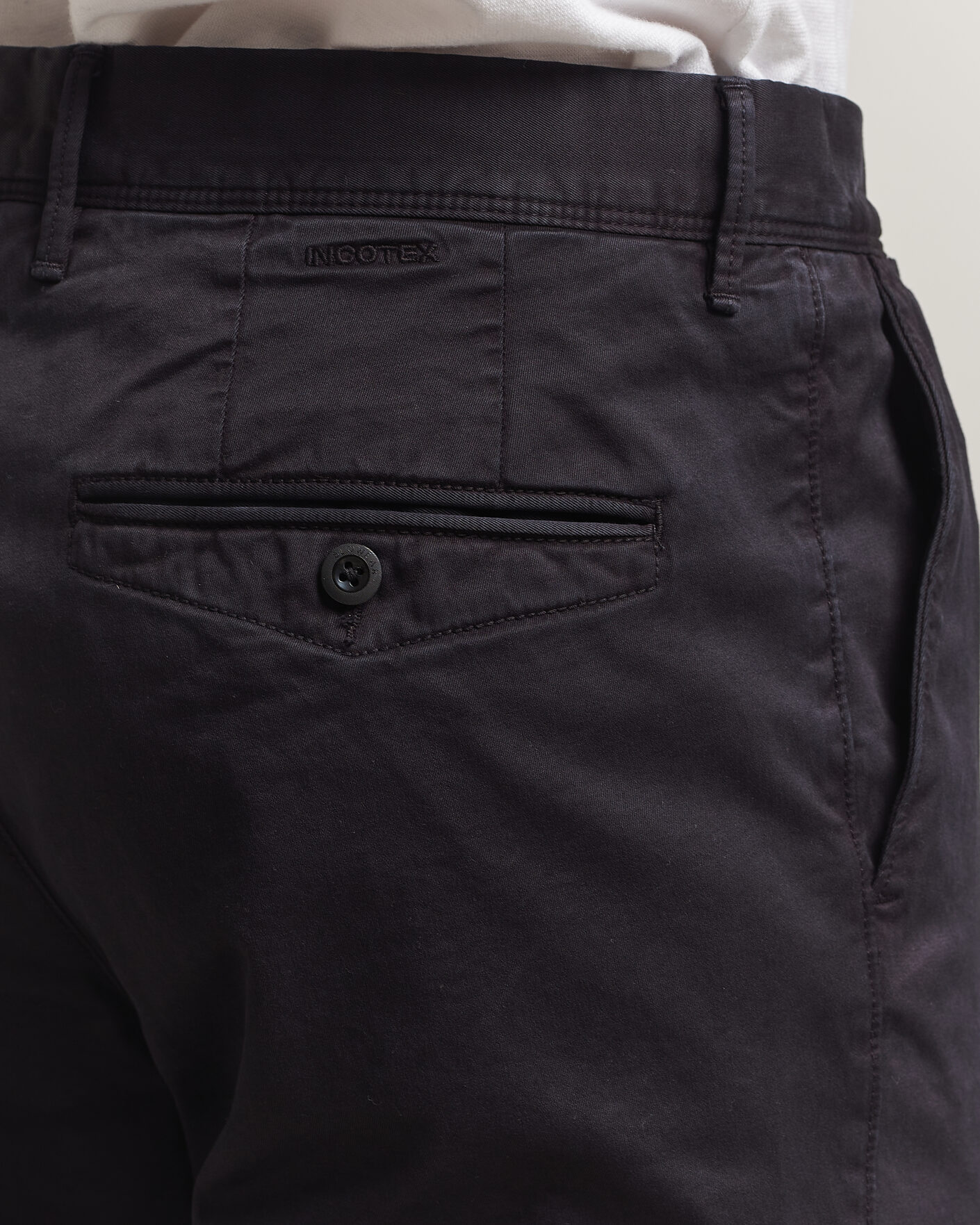 Heren | Broeken | Incotex | Regular Fit Garment Dyed Slacks Navy