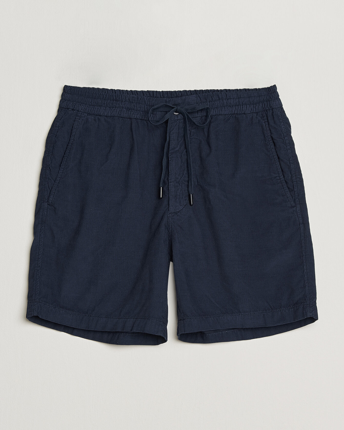 Heren | Korte broek | Incotex | Baby Corduroy Drawstring Shorts Navy