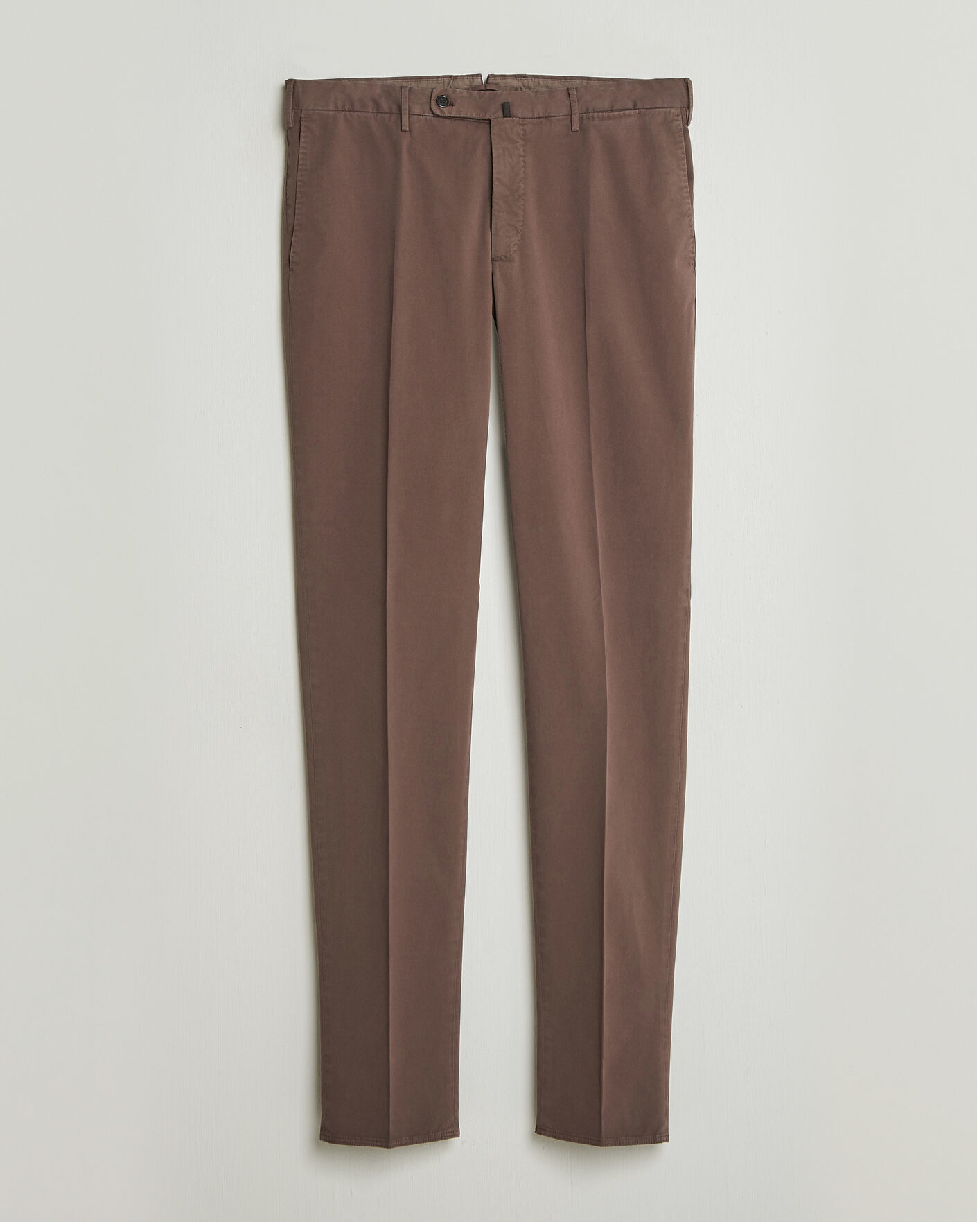 Heren | Broeken | Incotex | Regular Fit Comfort Chinos Dark Brown