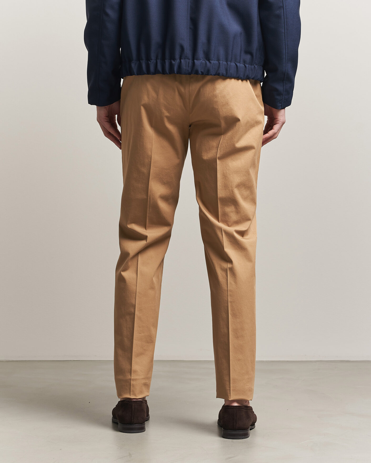Heren | Broeken | Incotex | Regular Fit Comfort Chinos Khaki