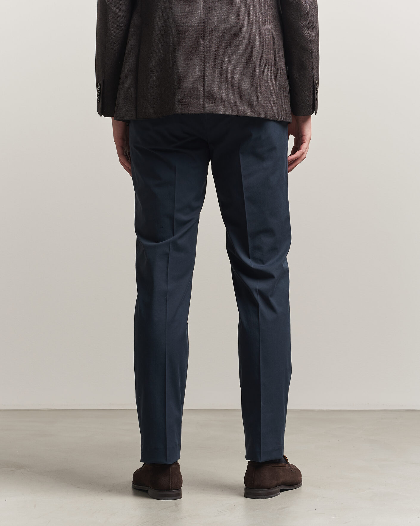 Heren | Broeken | Incotex | Regular Fit Comfort Chinos Navy