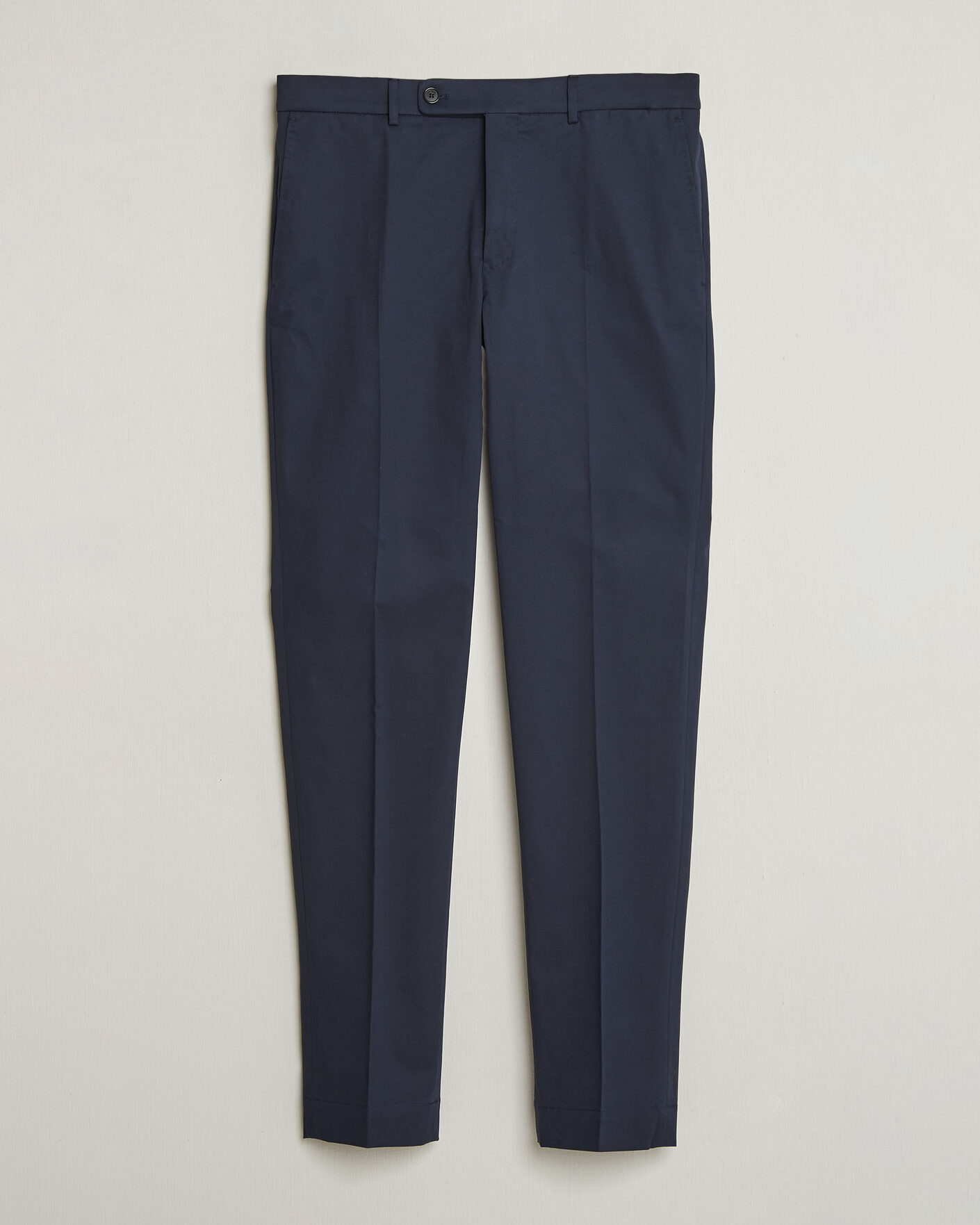 Heren | Broeken | Incotex | Regular Fit Flexgab Cotton Chinos Navy