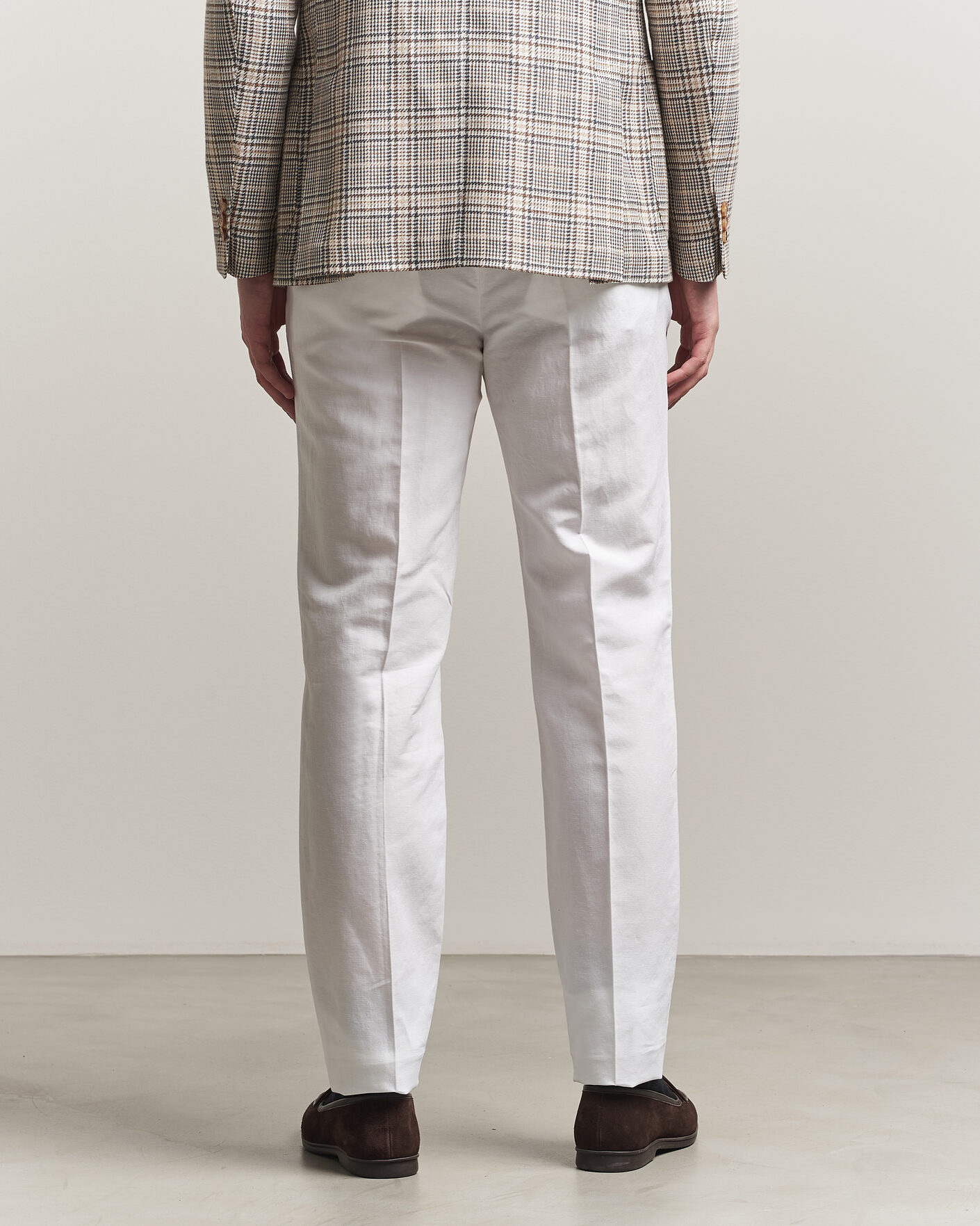 Heren | Broeken | Incotex | Regular Fit Chinolino Trousers White