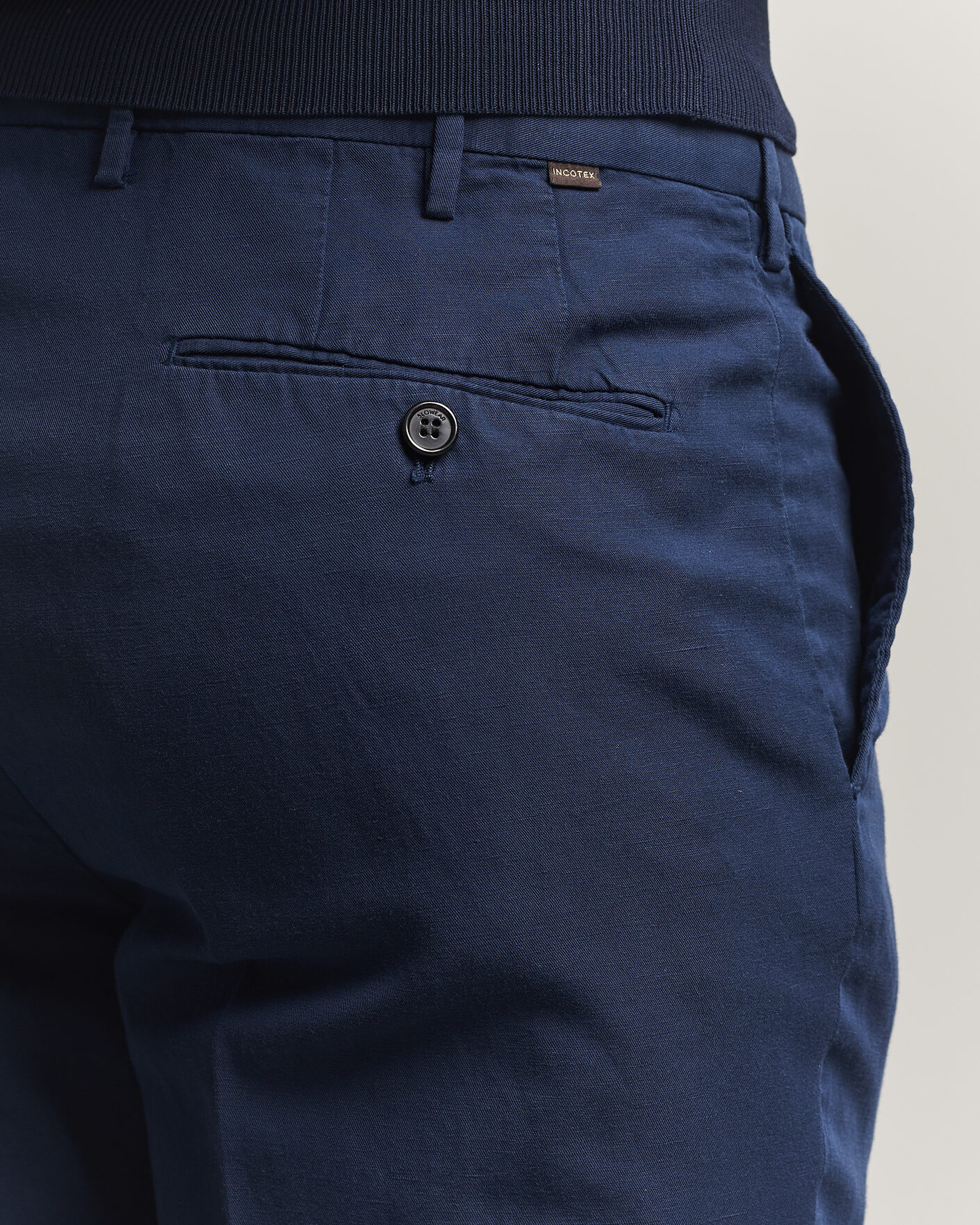 Heren | Broeken | Incotex | Regular Fit Chinolino Trousers Navy