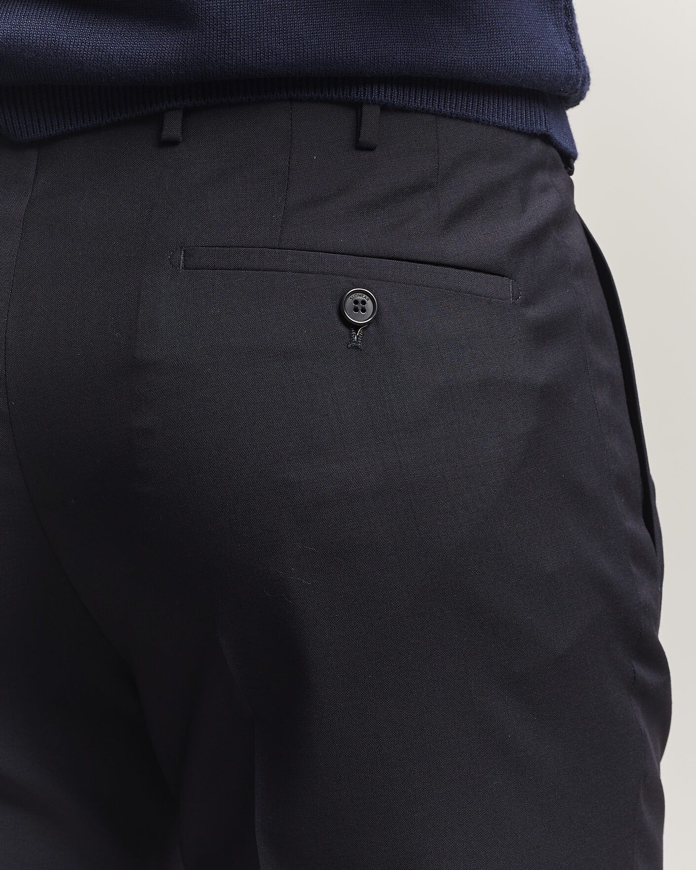 Heren | Broeken | Incotex | Regular Fit Super 100s Wool Pants Blue