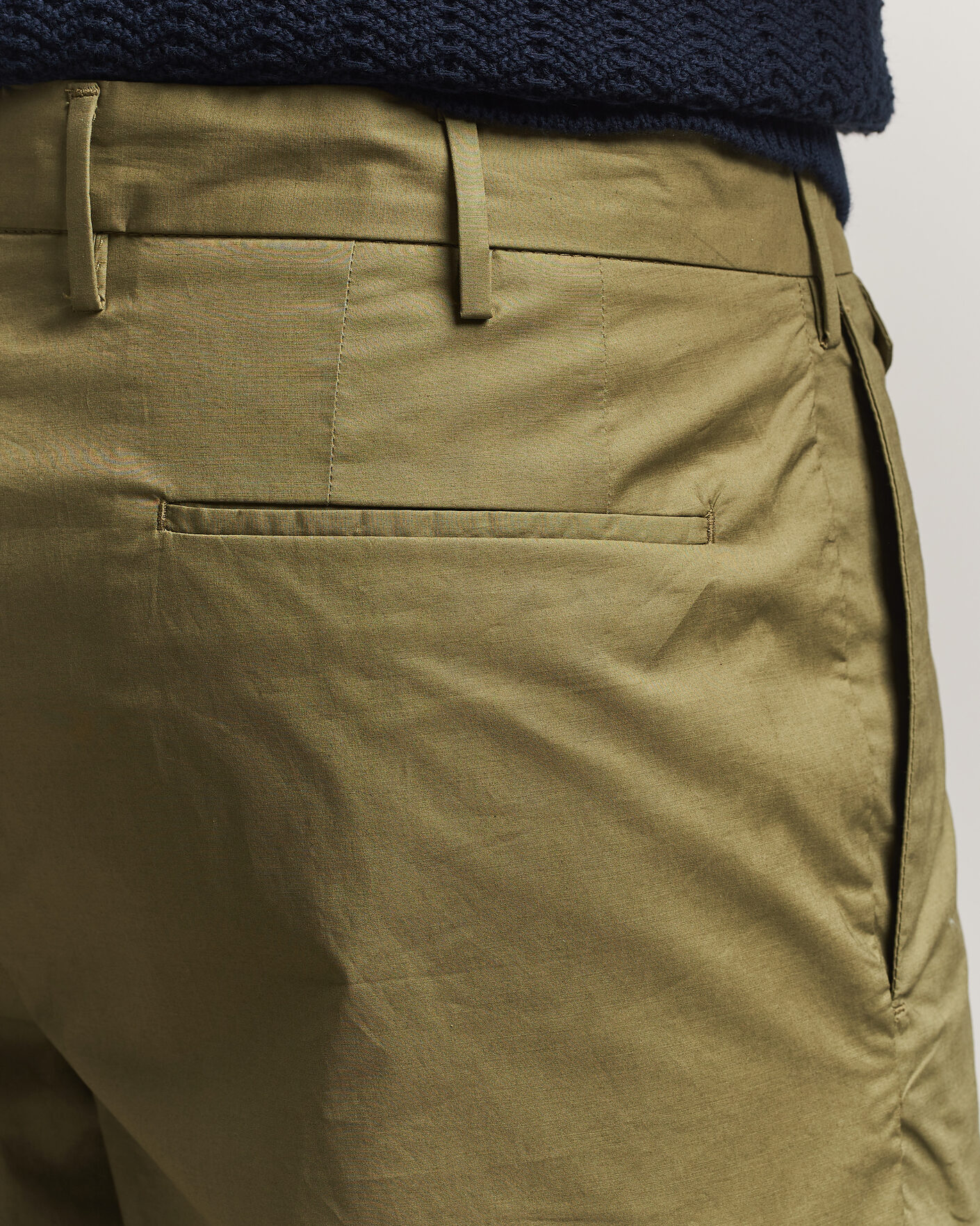Heren | Korte broek | Incotex | Cotton Poplin Shorts Olive