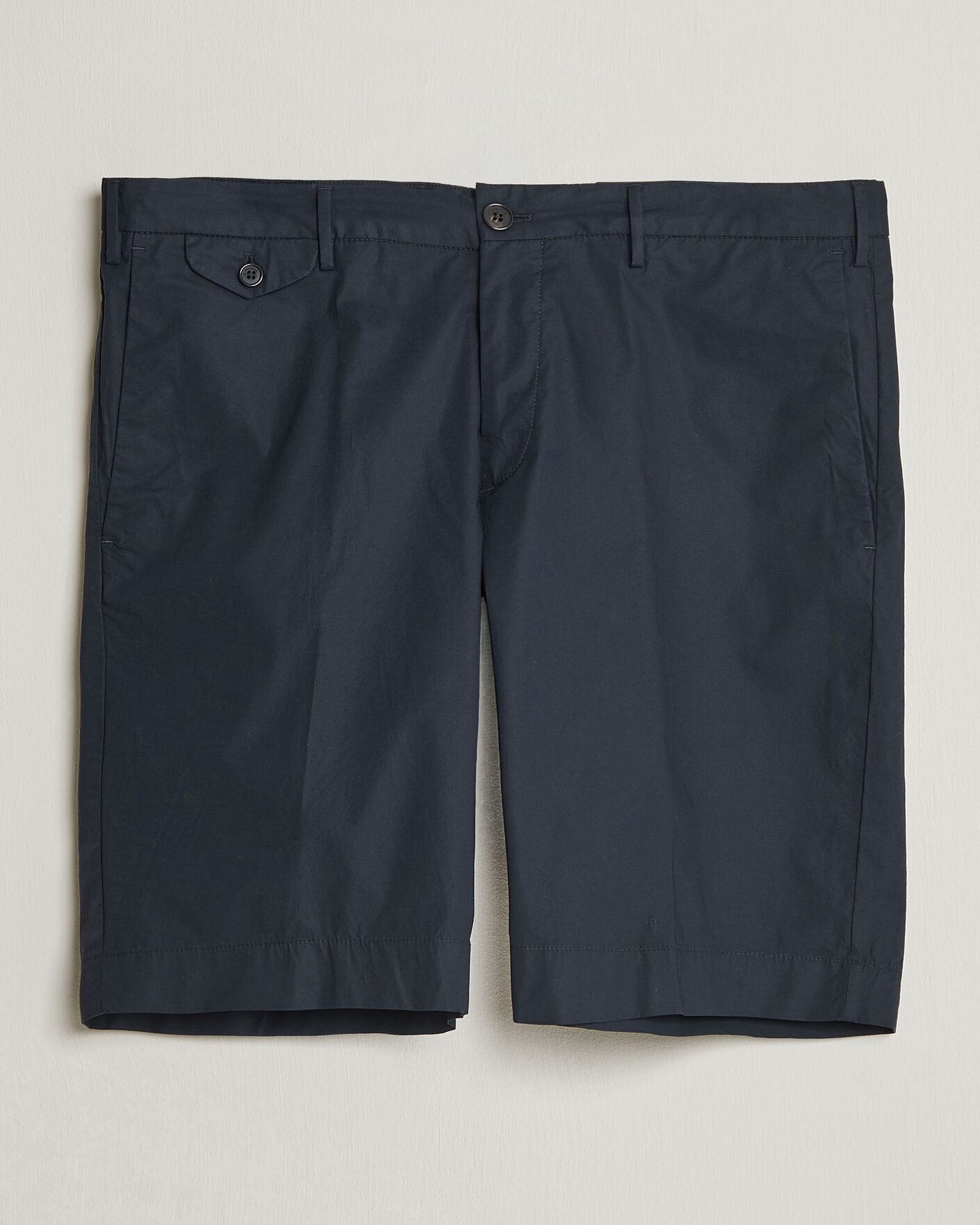 Heren | Korte broek | Incotex | Cotton Poplin Shorts Navy