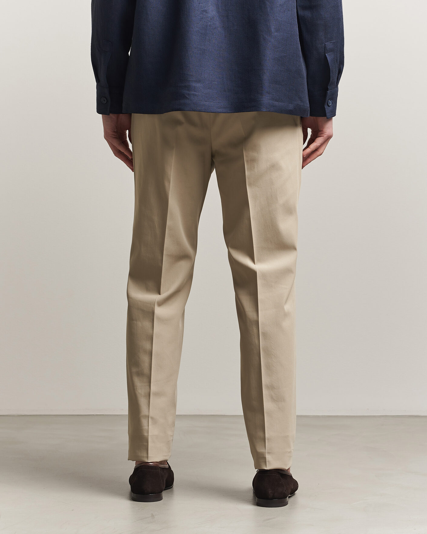 Heren | Broeken | Incotex | Ice Cotton Twill Pants Sand