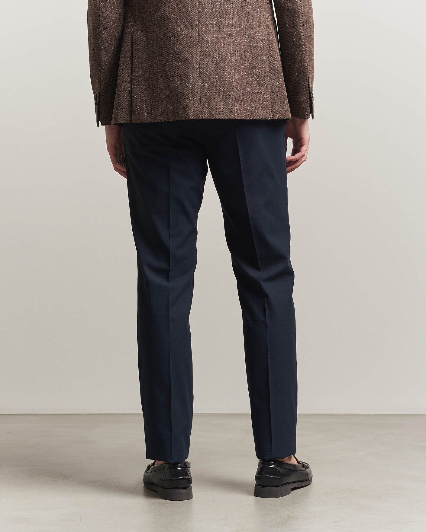 Heren | Broeken | Incotex | Ice Cotton Twill Pants Navy