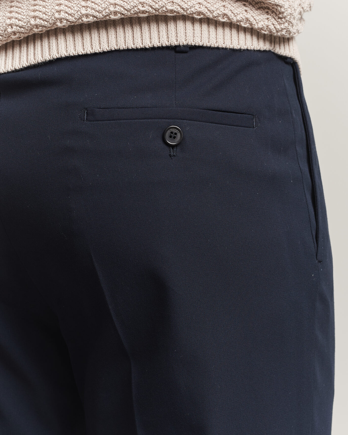Heren | Broeken | Incotex | Ice Cotton Twill Pants Navy