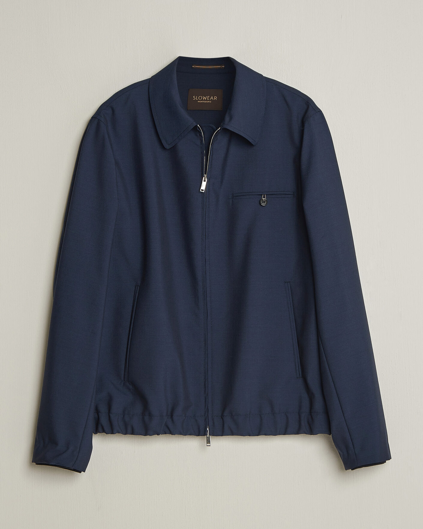 Heren | Jassen | Incotex | Primo Wool Shirt Jacket Navy