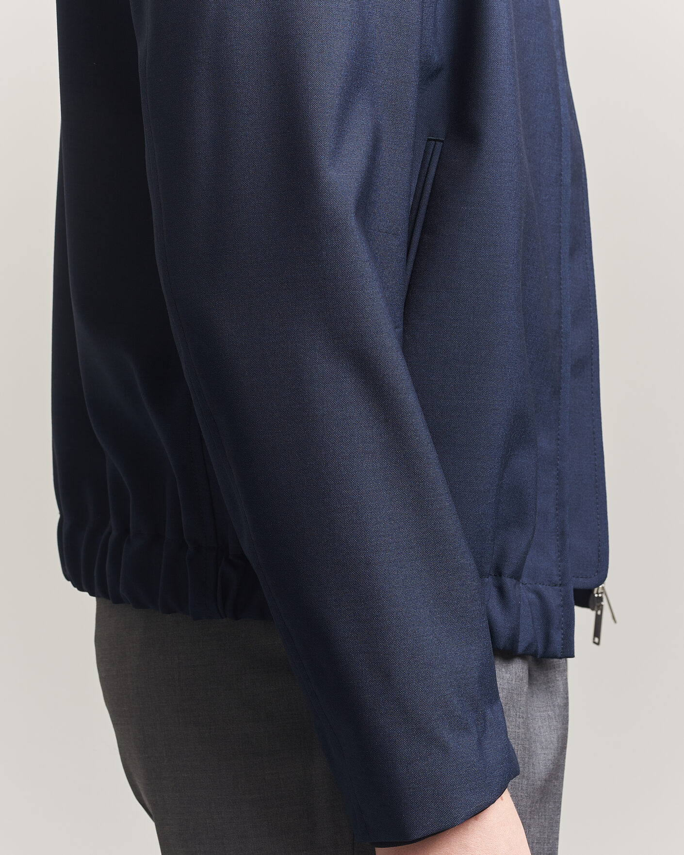 Heren | Jassen | Incotex | Primo Wool Shirt Jacket Navy