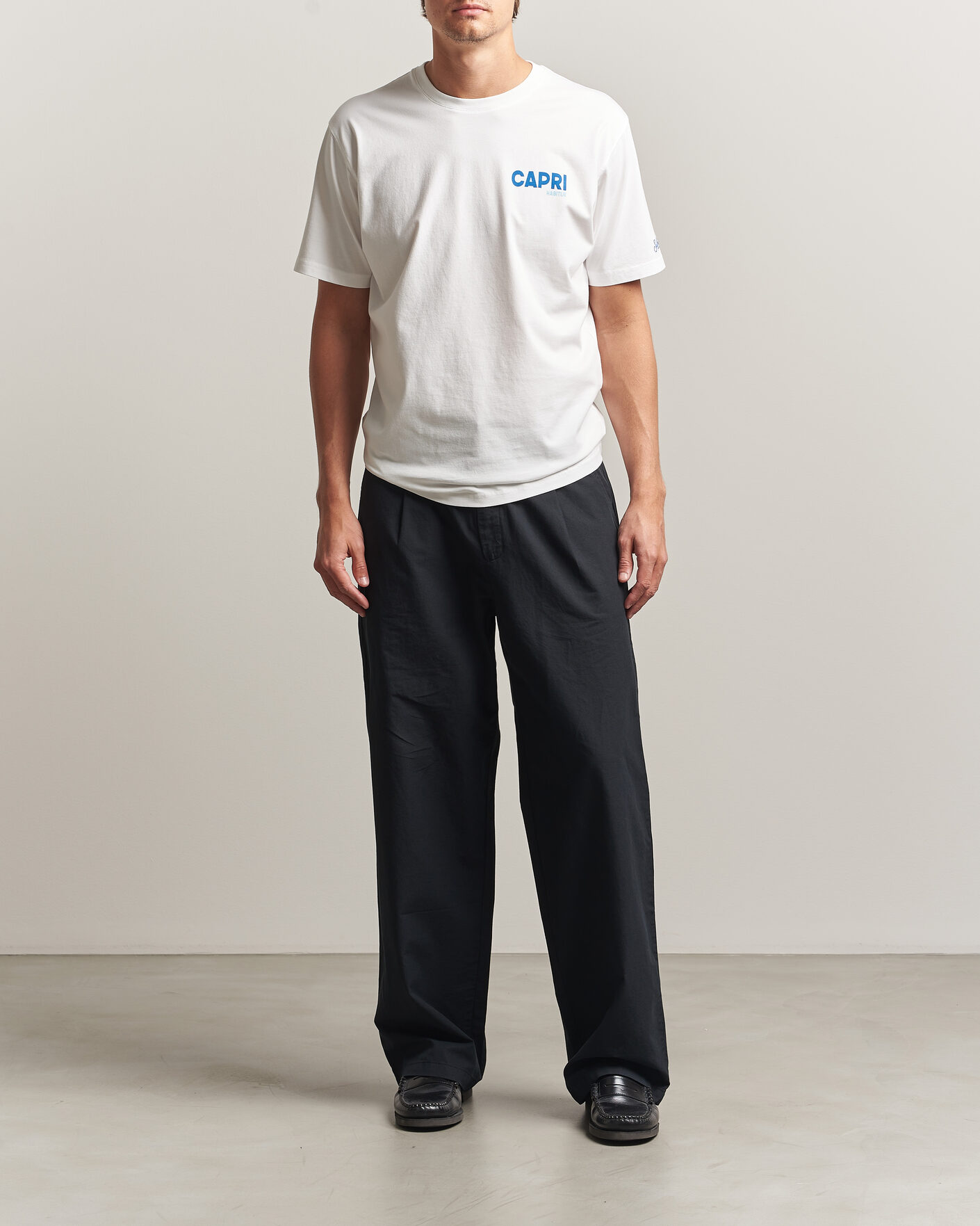 Heren | T-shirts | MC2 Saint Barth | Back Printed Cotton T-Shirt Capri Summer