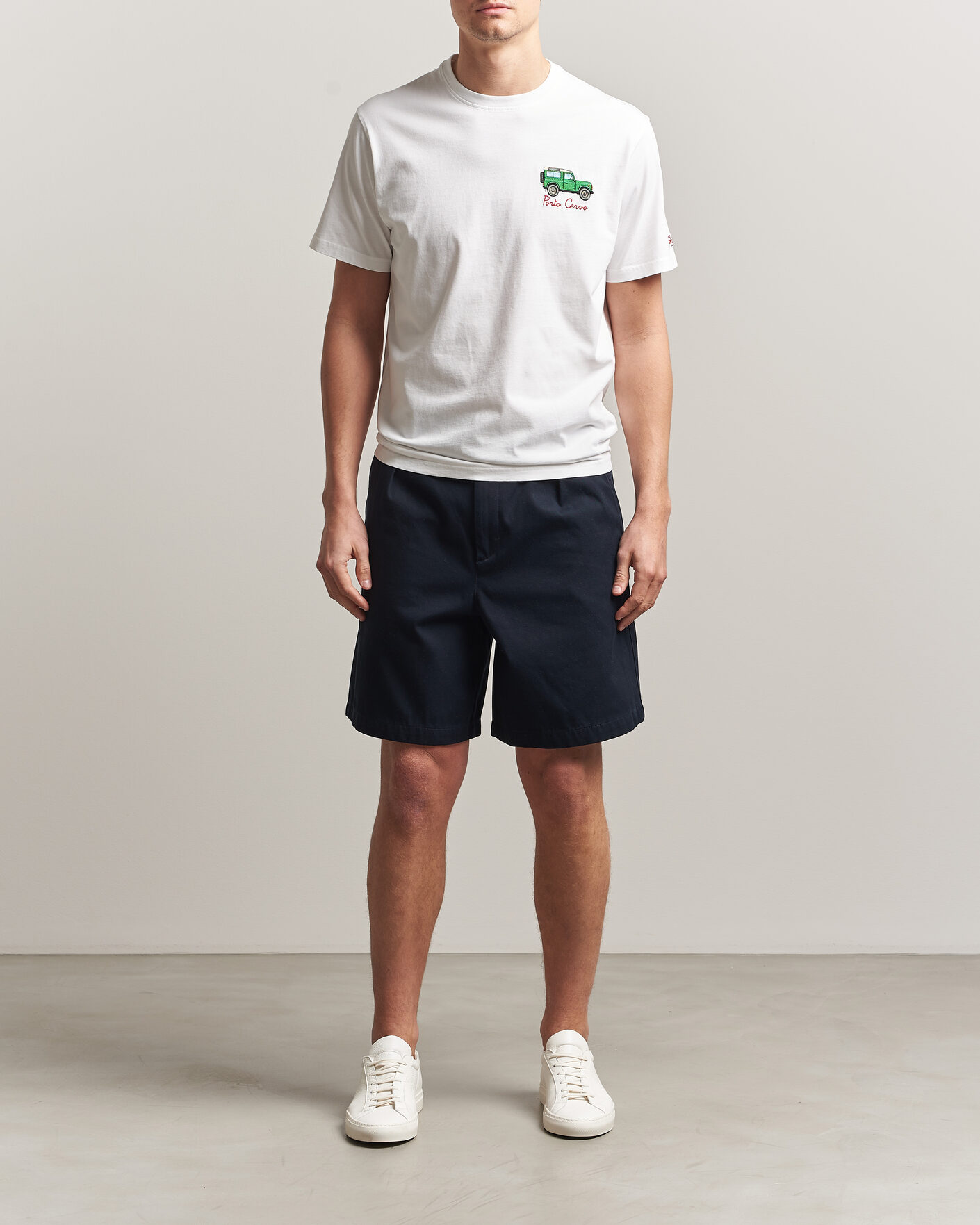 Heren | T-shirts | MC2 Saint Barth | Printed Cotton T-Shirt Car Cervo