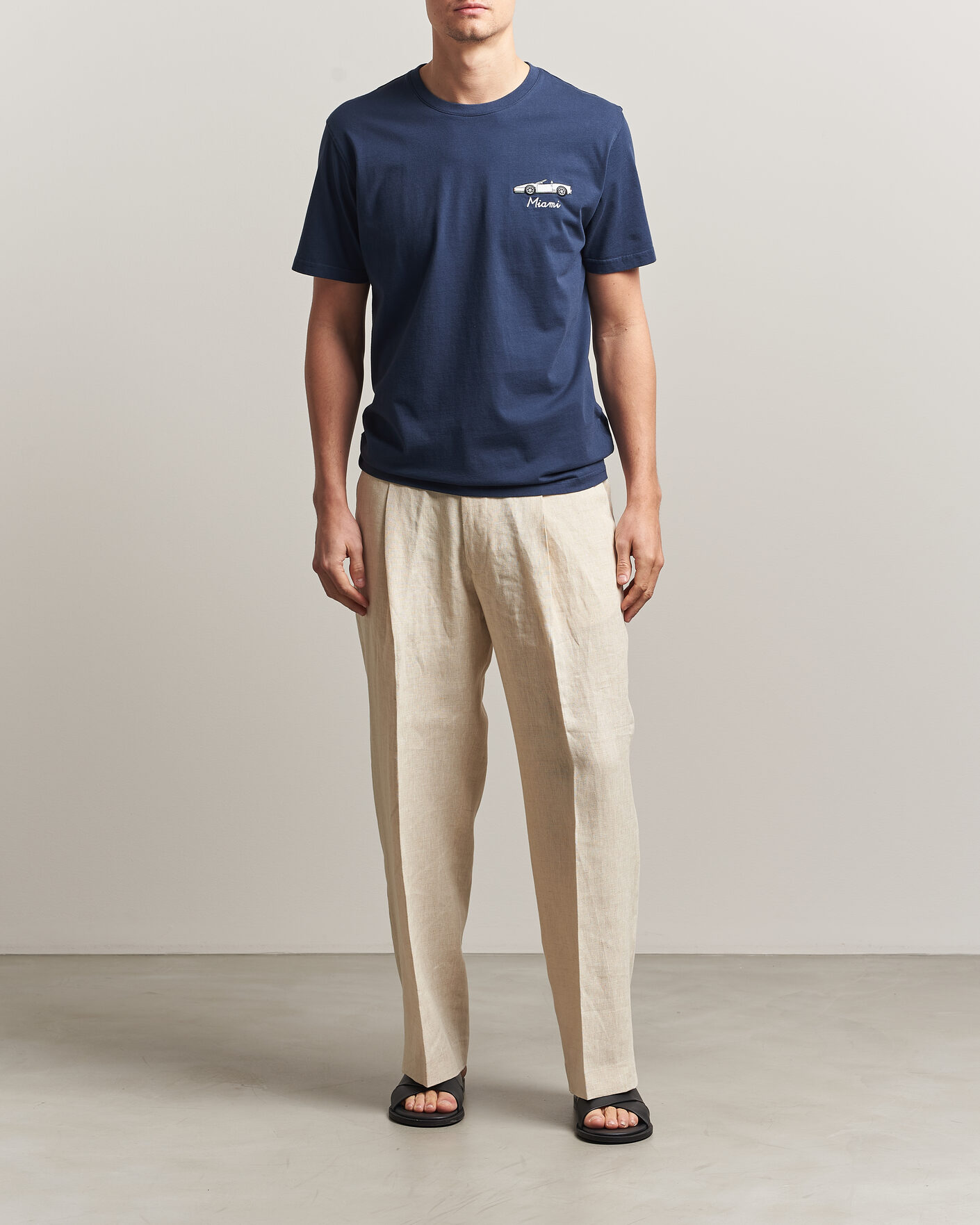 Heren | T-shirts | MC2 Saint Barth | Printed Cotton T-Shirt Car Miami