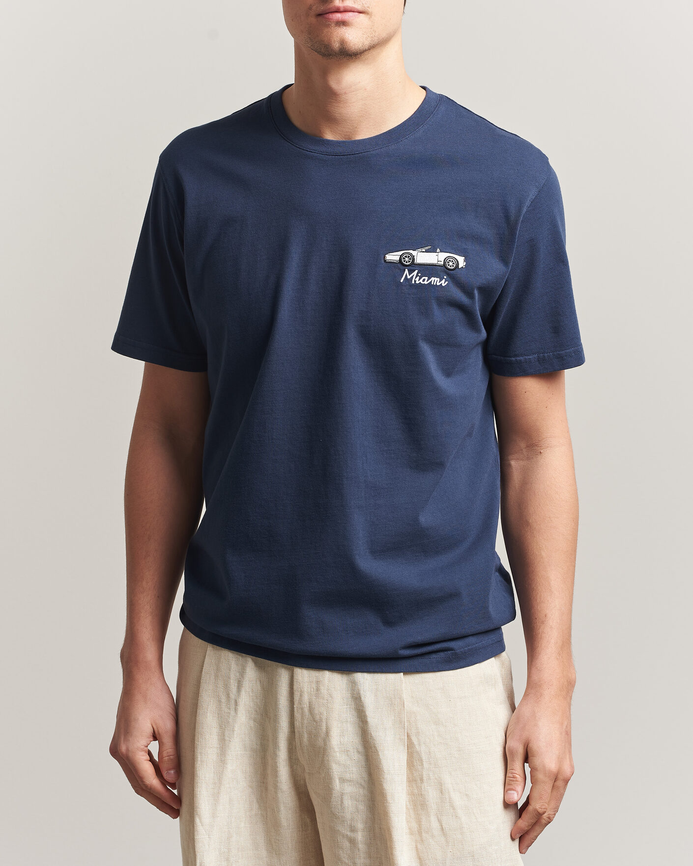 Heren | T-shirts | MC2 Saint Barth | Printed Cotton T-Shirt Car Miami