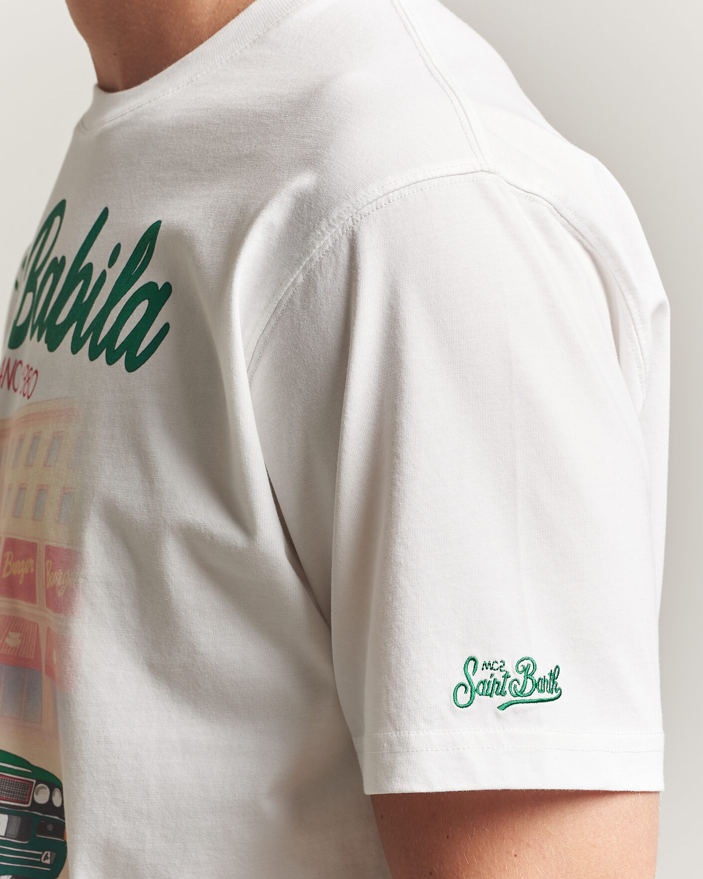 Heren | T-shirts | MC2 Saint Barth | Printed Cotton T-Shirt San Babila Car