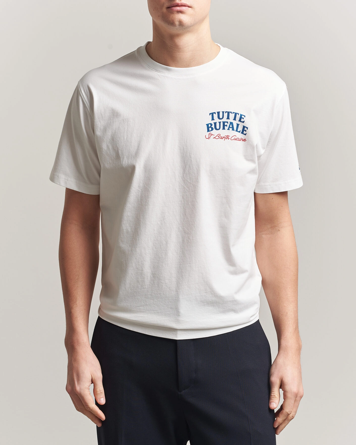 Heren | T-shirts | MC2 Saint Barth | Back Printed Cotton T-Shirt Bufale