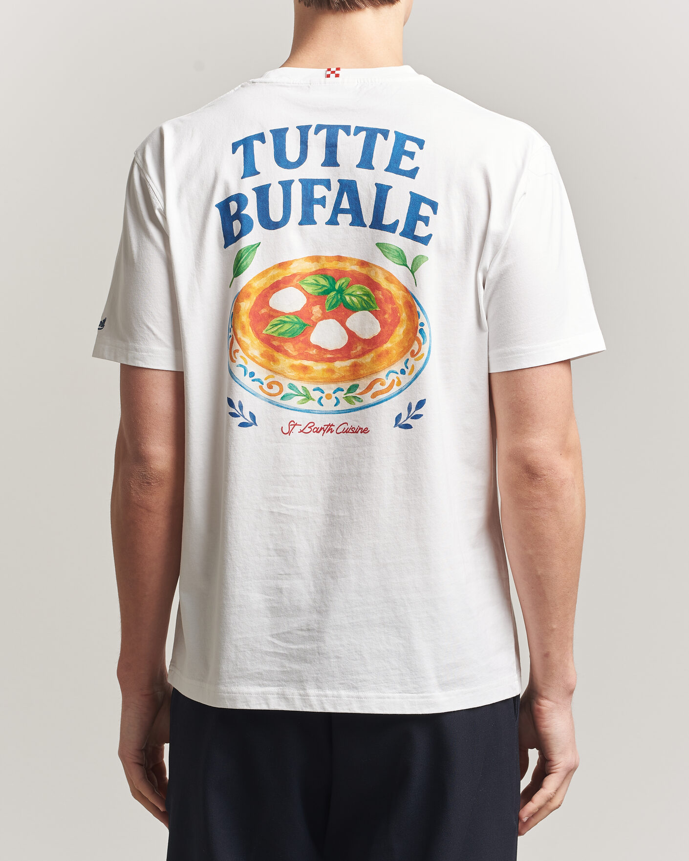 Heren | T-shirts | MC2 Saint Barth | Back Printed Cotton T-Shirt Bufale