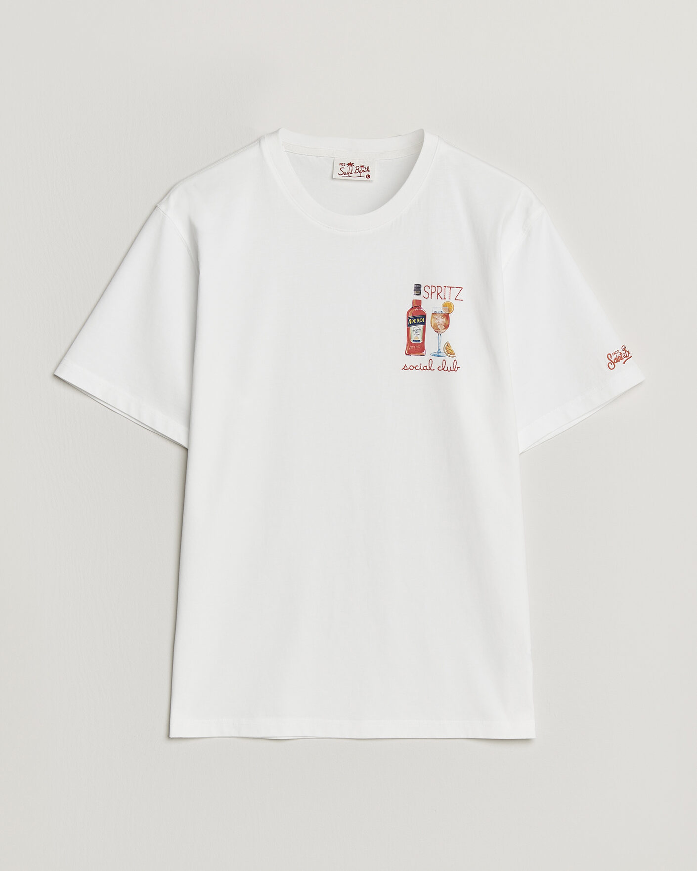 Heren | T-shirts | MC2 Saint Barth | Printed Cotton T-Shirt Social Spritz