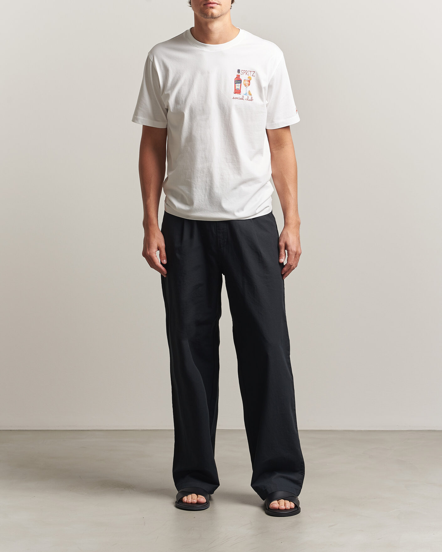 Heren | T-shirts | MC2 Saint Barth | Printed Cotton T-Shirt Social Spritz