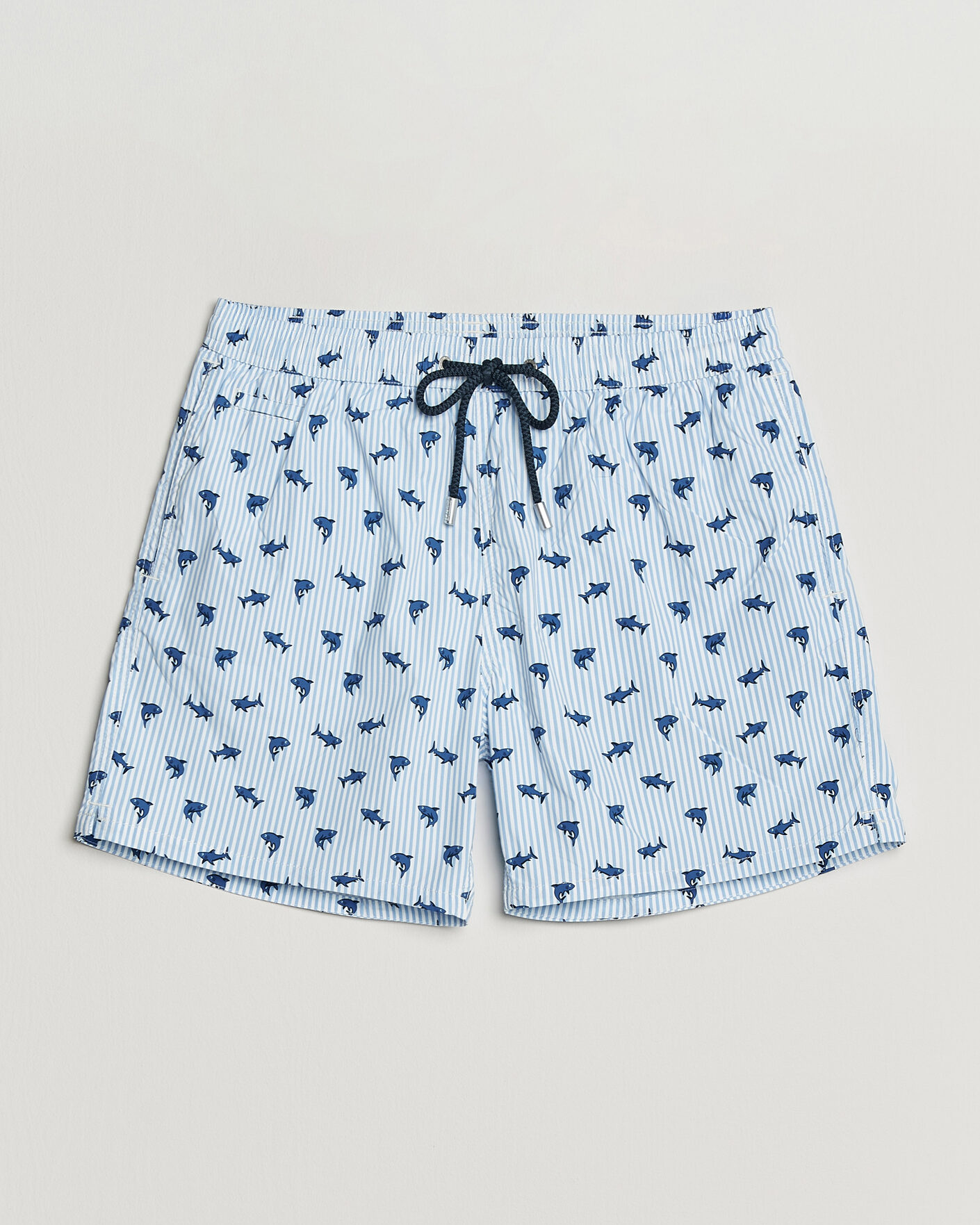 Heren | Zwembroek | MC2 Saint Barth | Printed Swim Shorts Blue Sharks