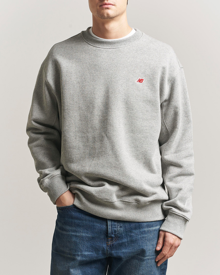 Heren | Truien | New Balance Made In US & UK | New Balance Made In USA Core Sweatshirt Athletic Grey