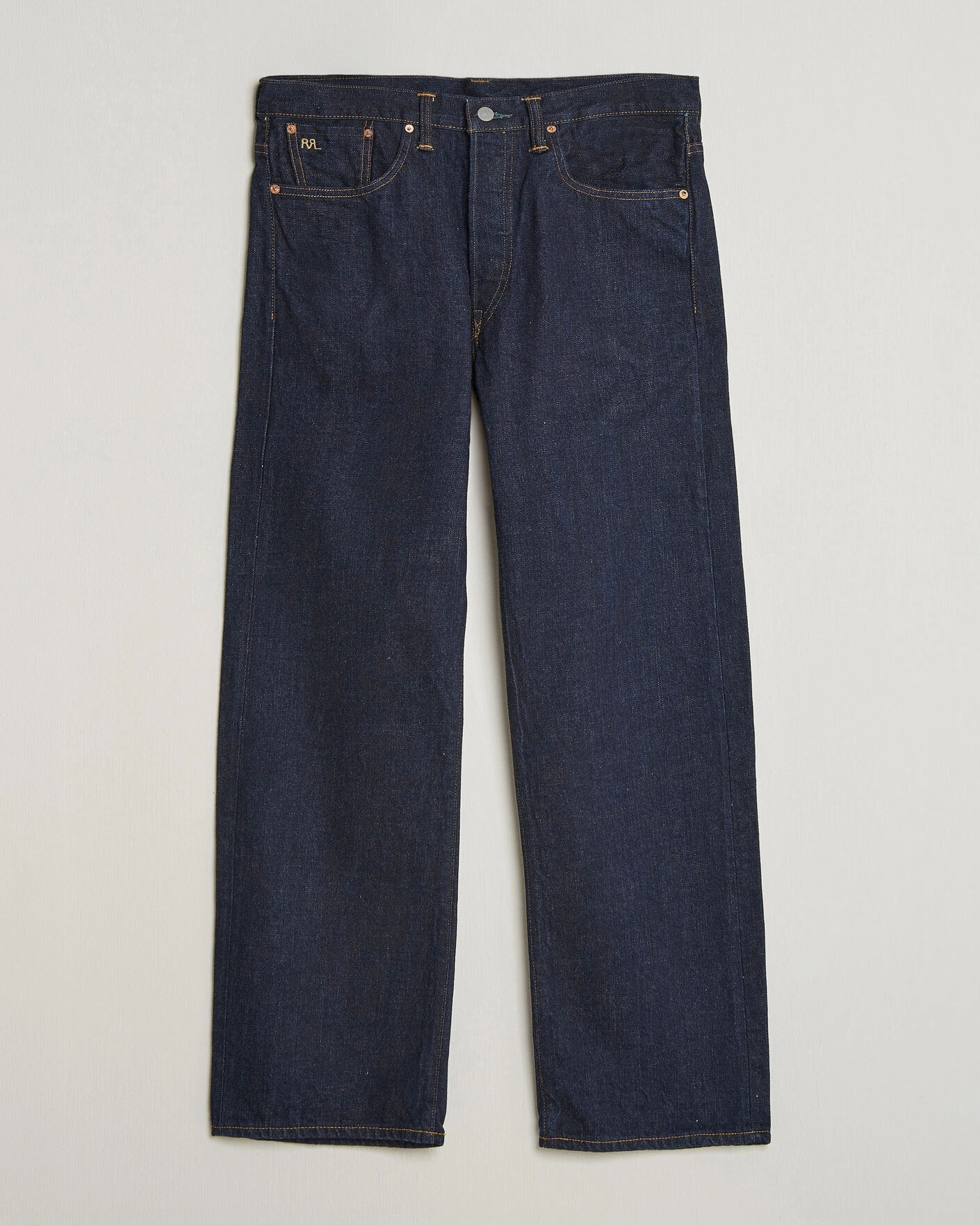 Heren | Jeans | RRL | Vintage Fit 5-Pocket Denim East/West Rinse