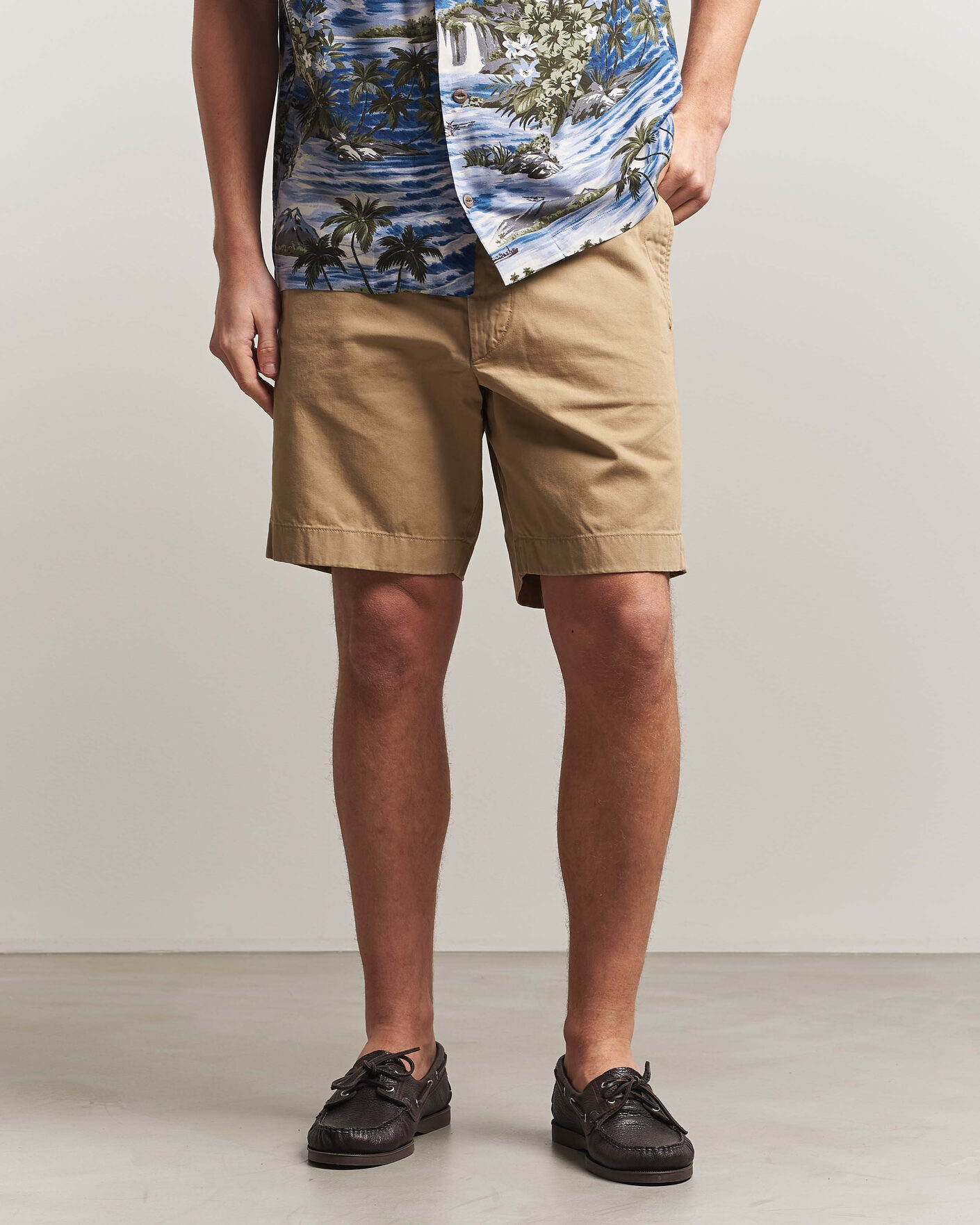 Heren | Korte broek | RRL | Officers Flat Shorts New Military Khaki