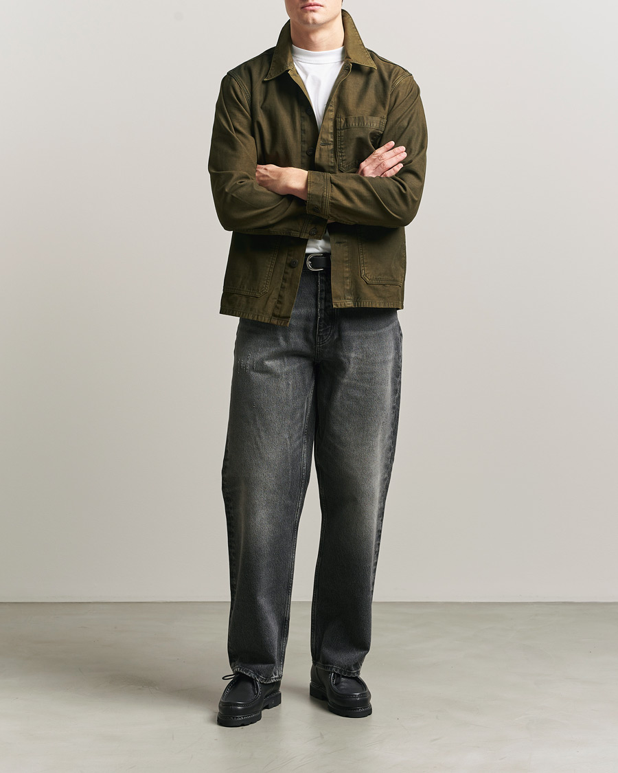 Heren | Overhemden | RRL | Asher Overshirt Washed Brown